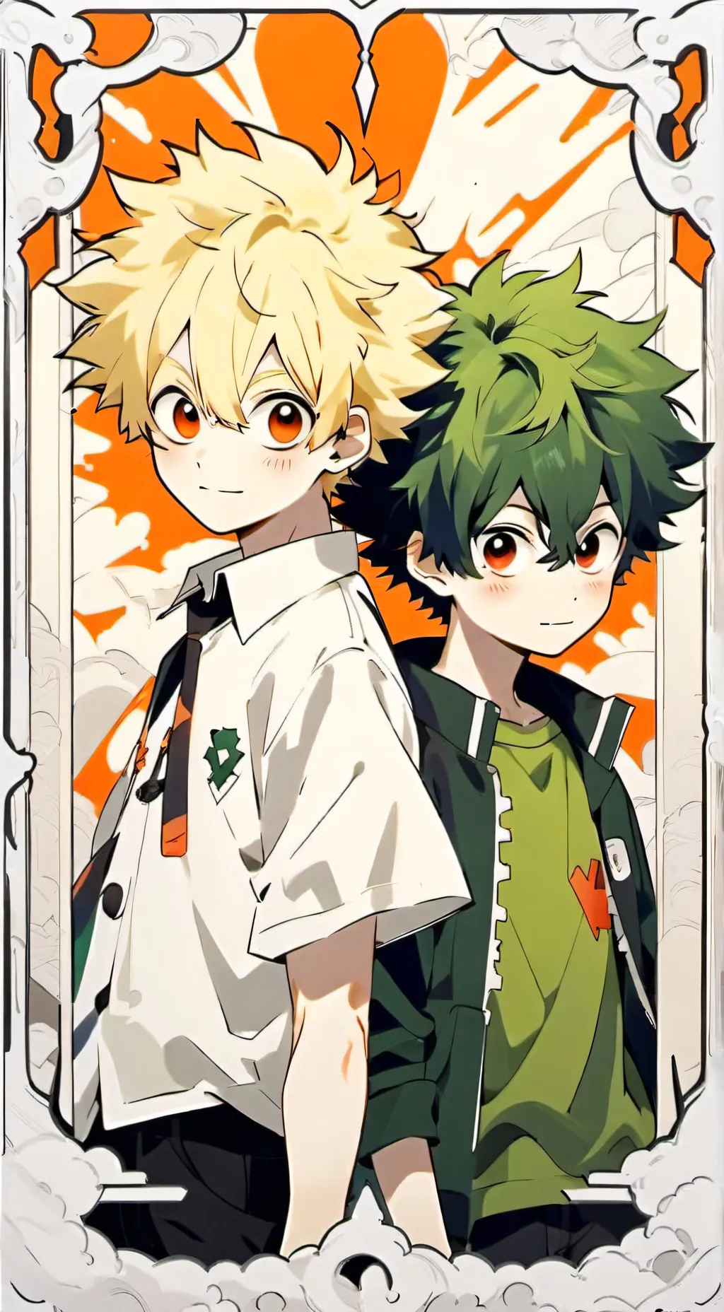 ai character: bakudeku ❤️ background