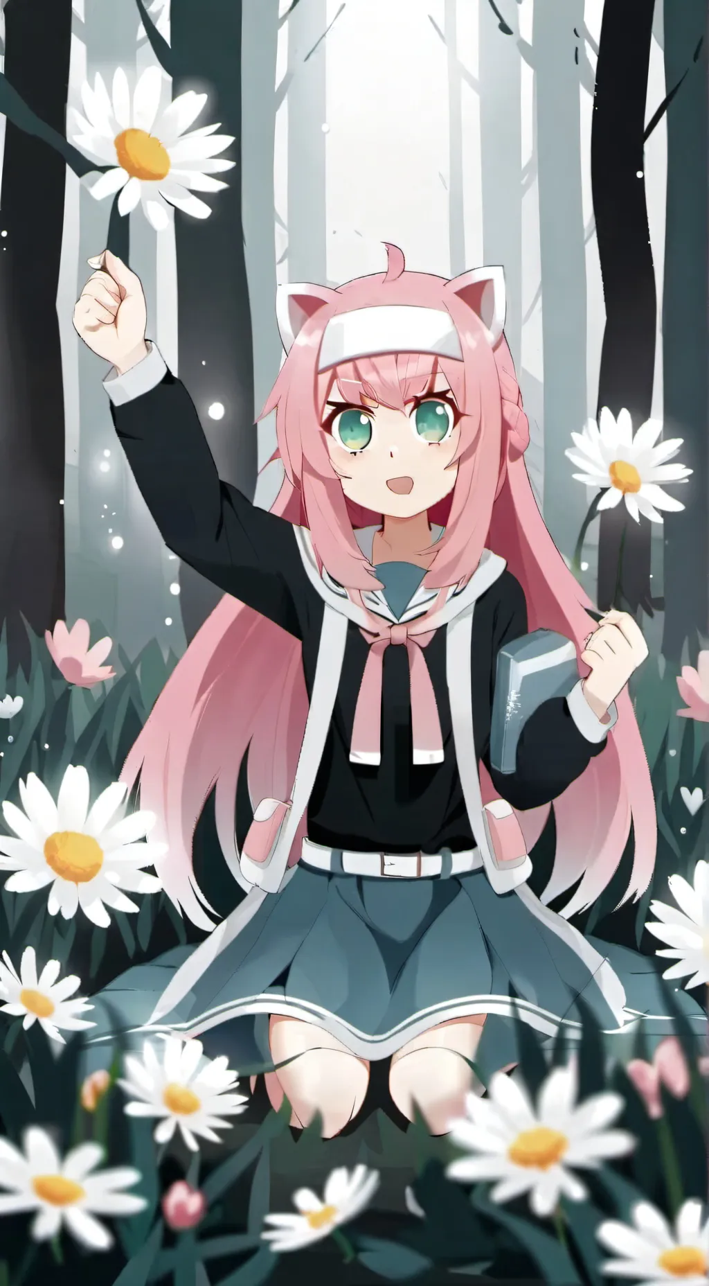 ai character: Kc  background