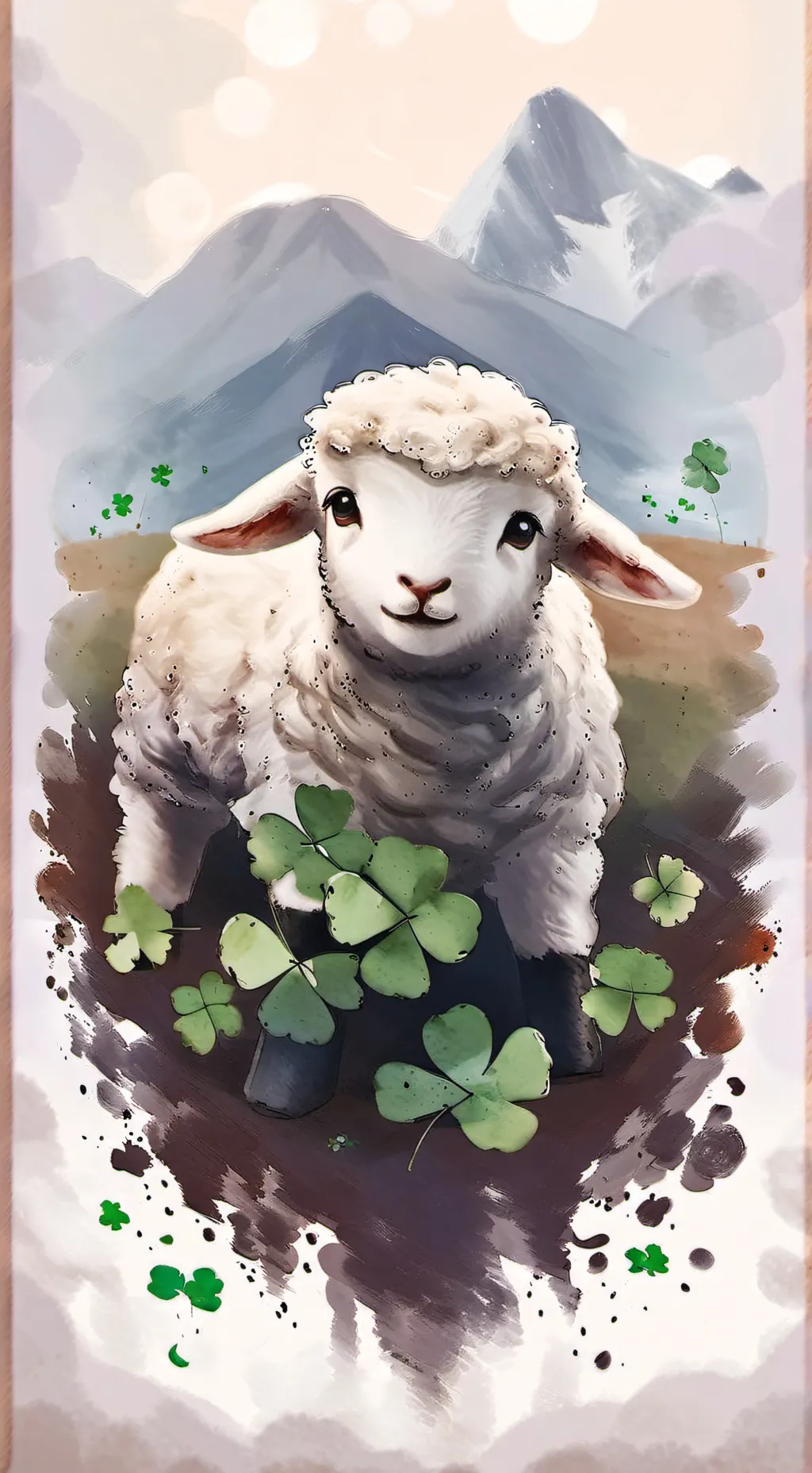ai character: lucky lamb background