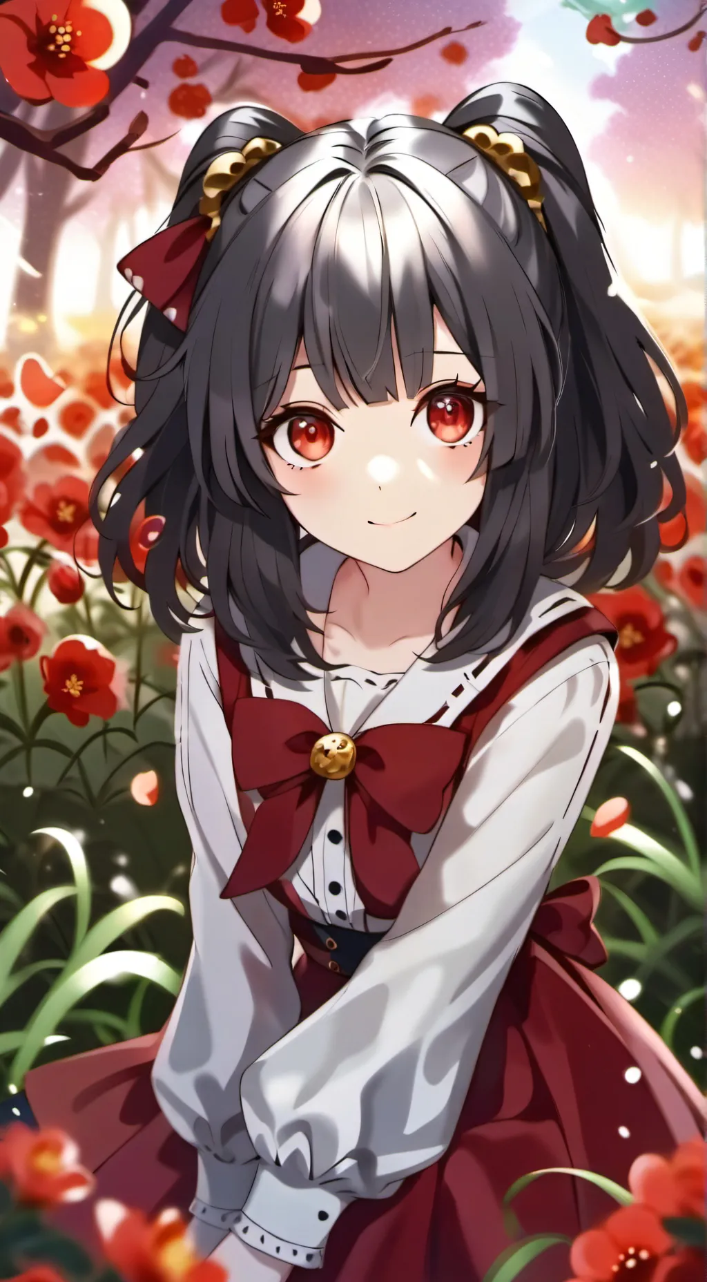 ai character: Crazy girl  background