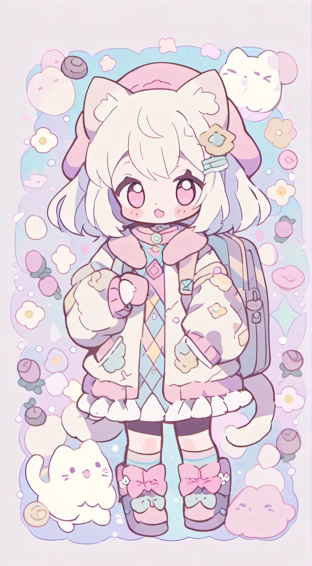 ai character: cat background