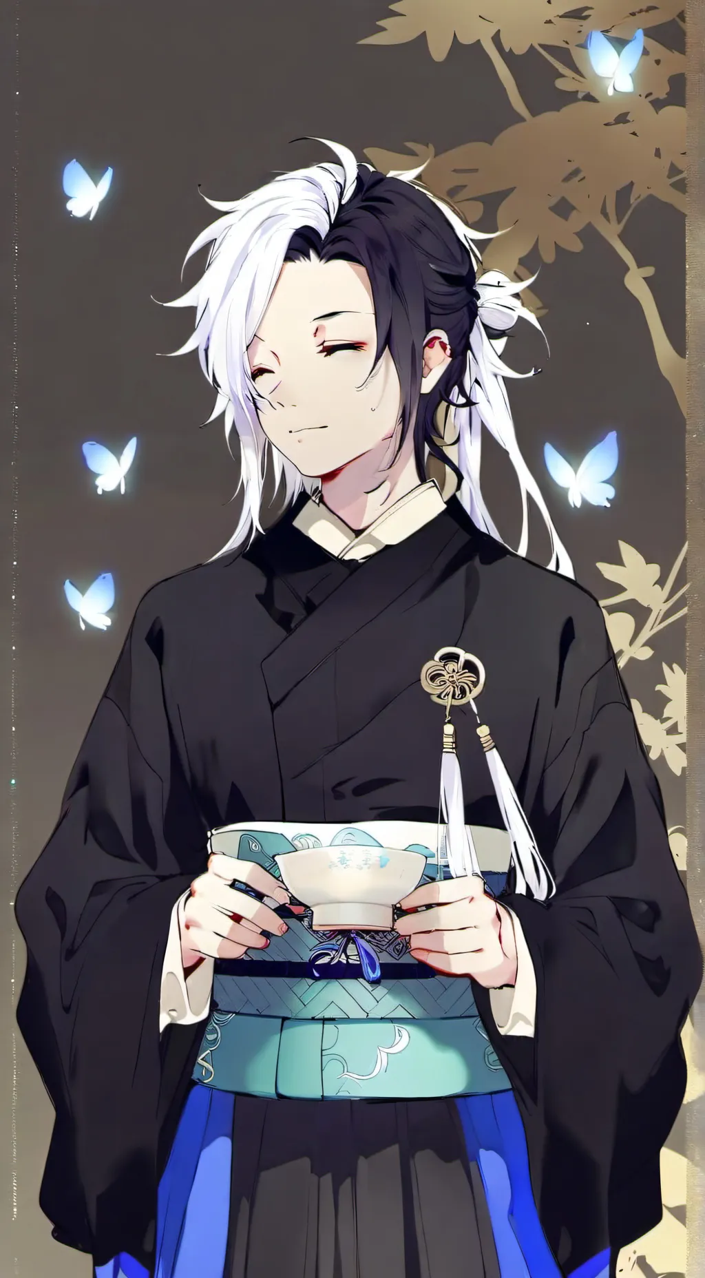 ai character: demon slayer ♥️💢👍 background