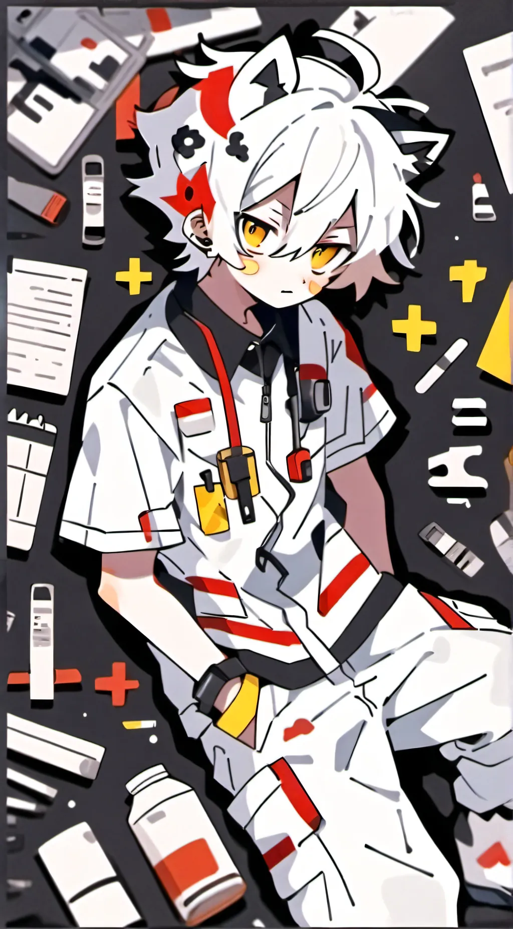 ai character: Lucas  background