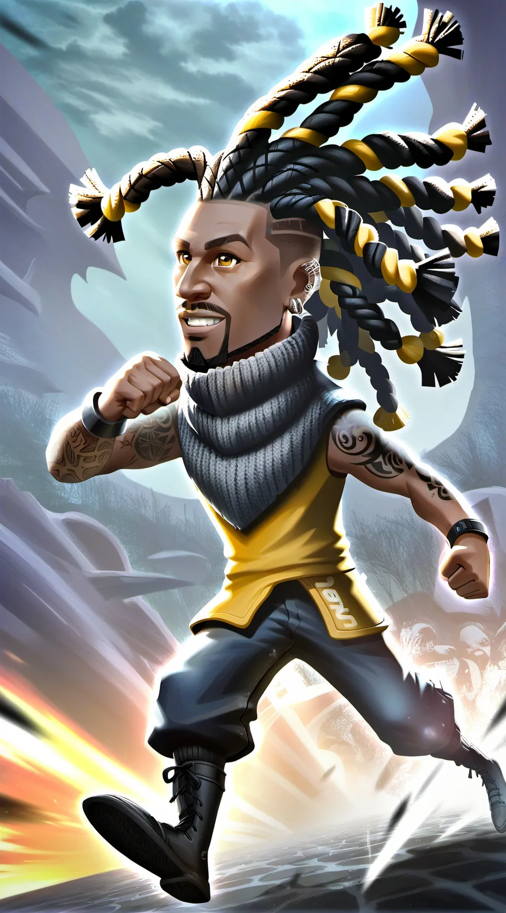 ai character: xxxtentacion background