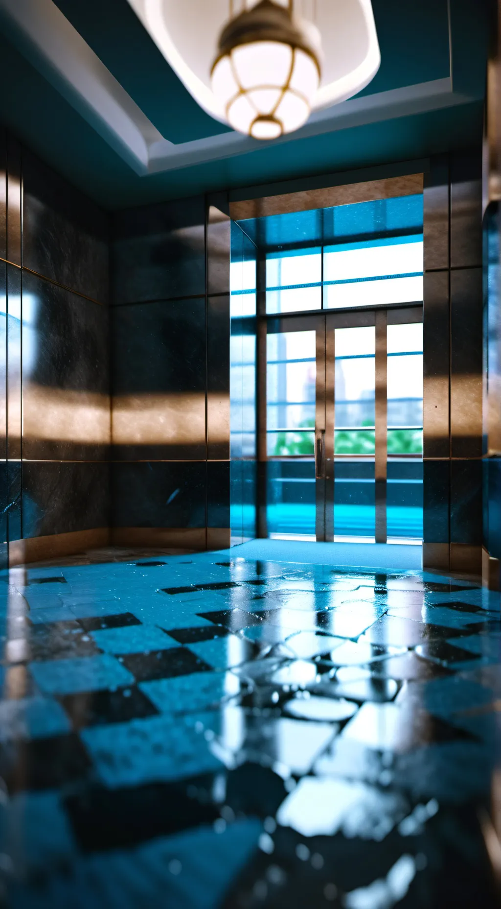 ai character: ascensor feliz  background