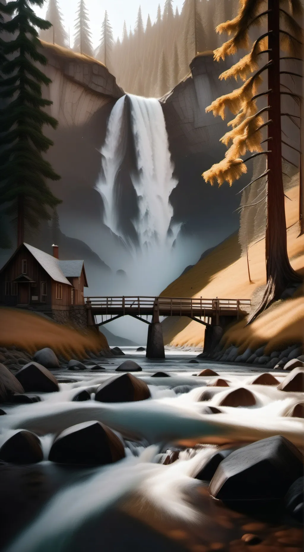 ai character: SCP X Gravity fall background