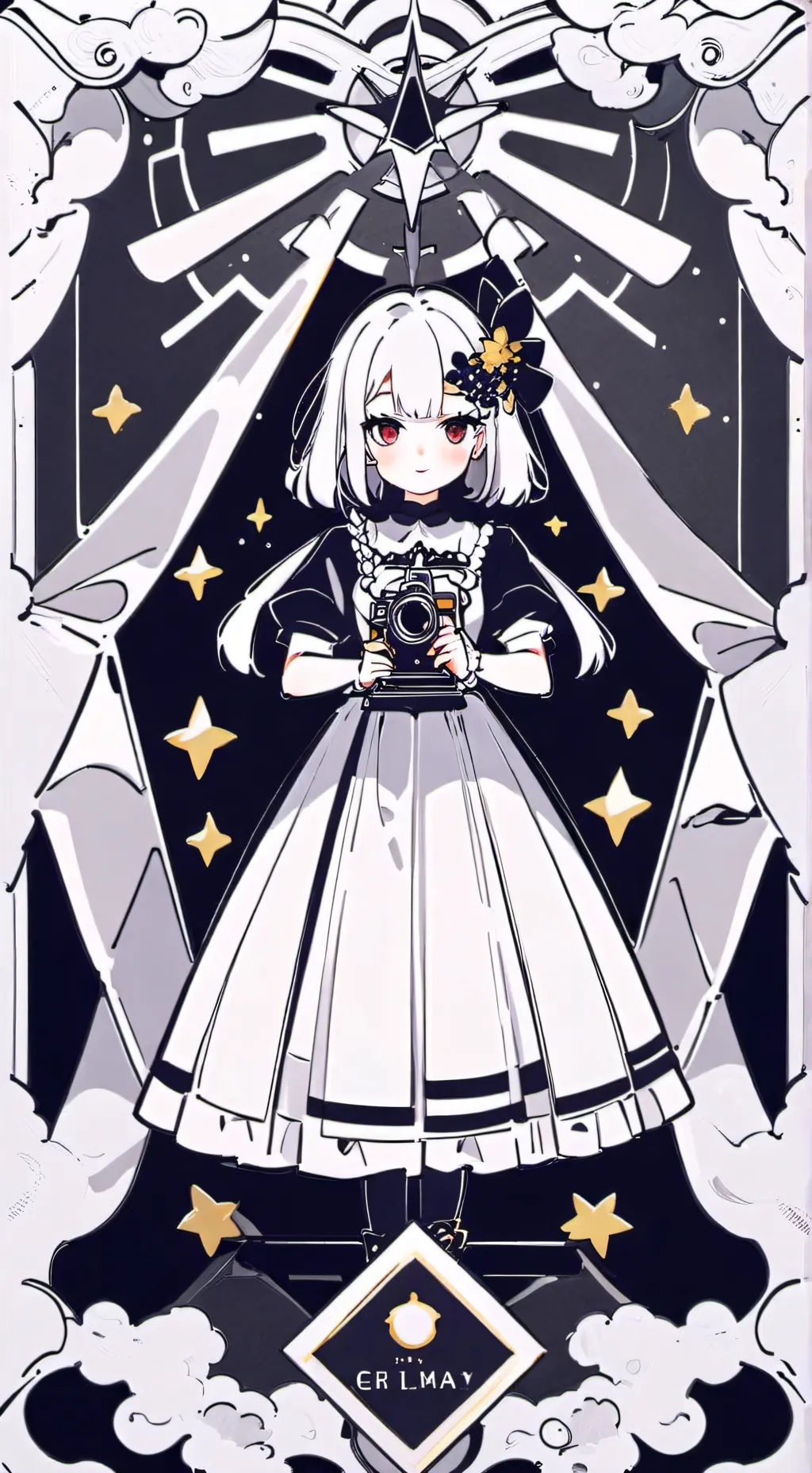 ai character: black background