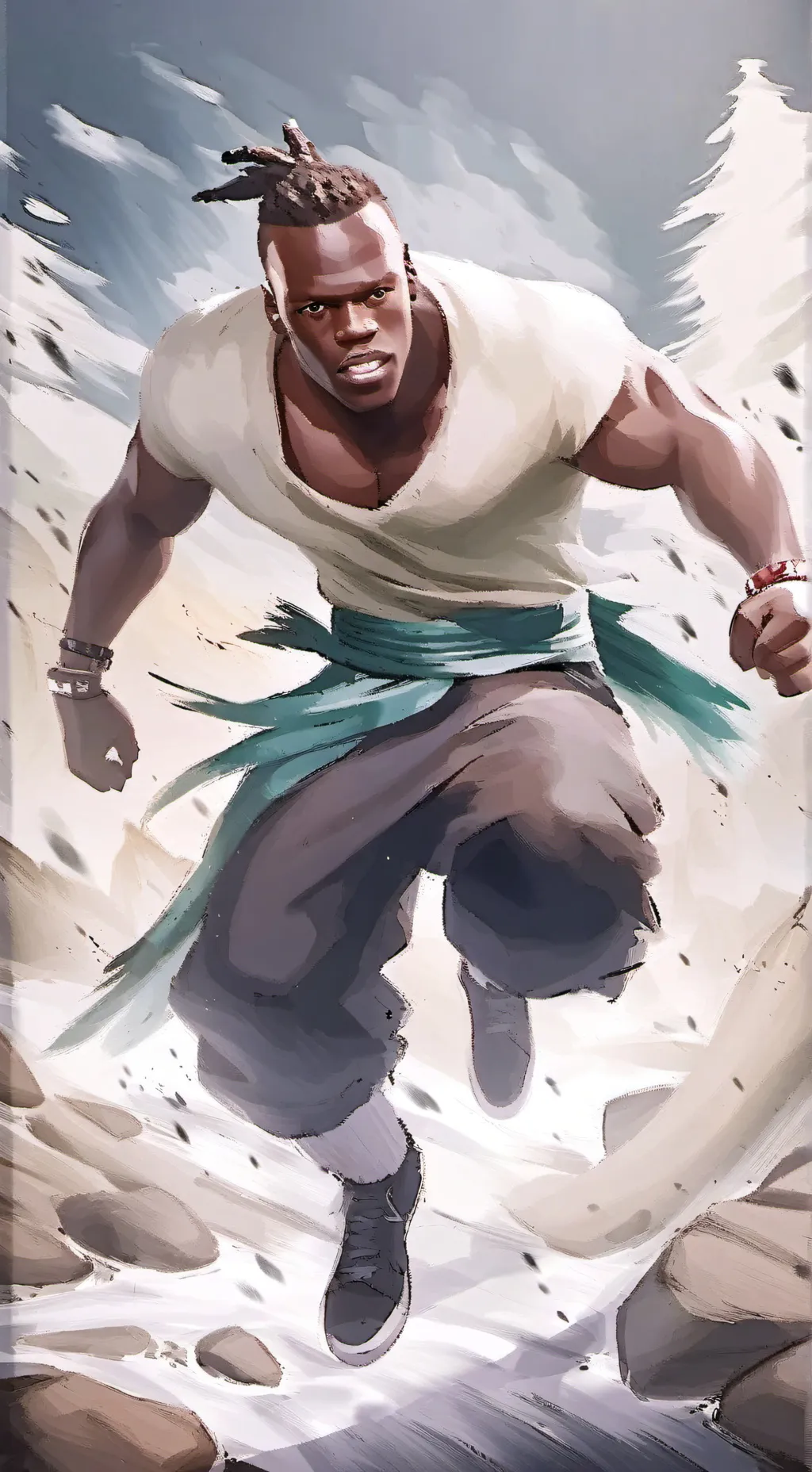 ai character: Squid of it background