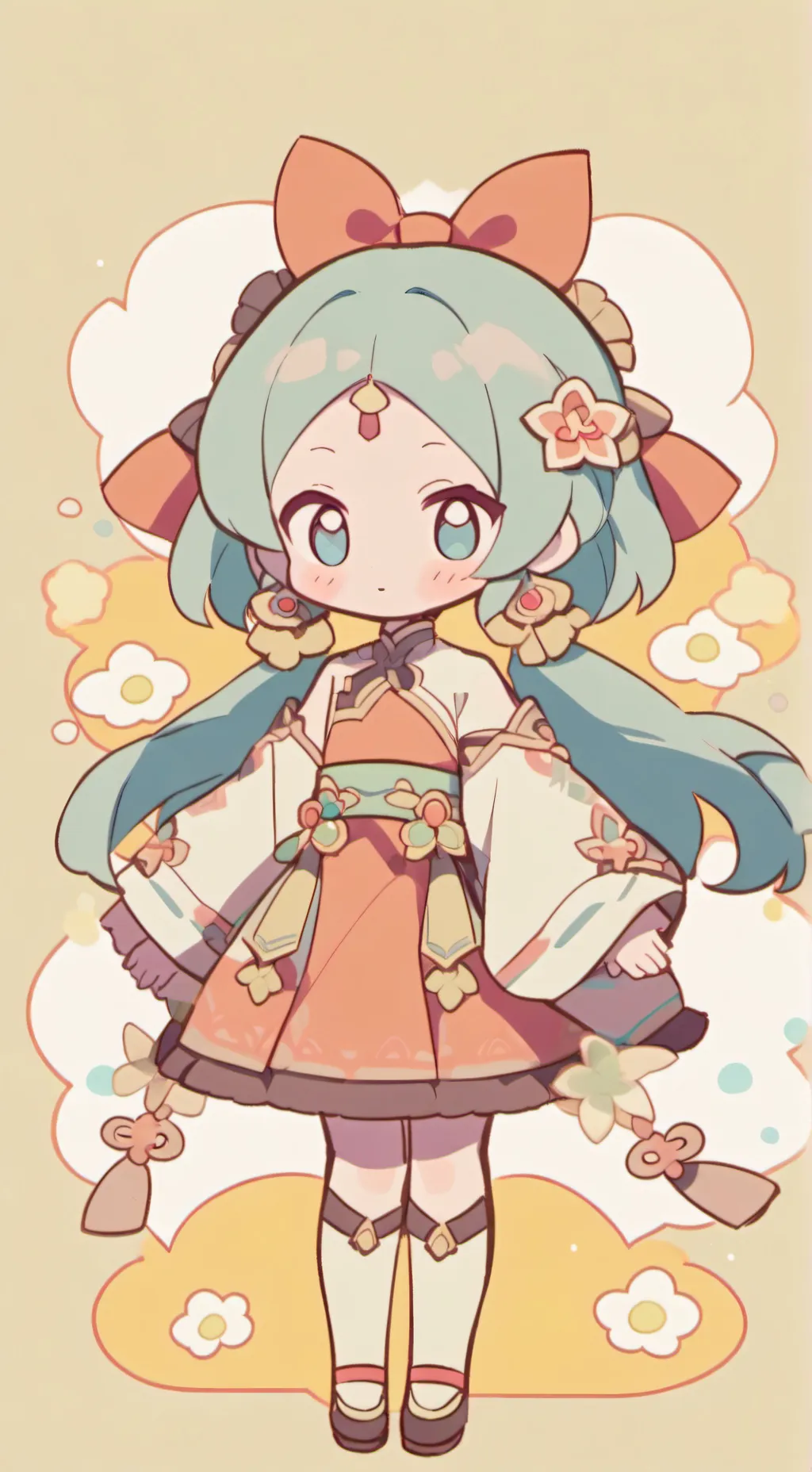 ai character: schowek background