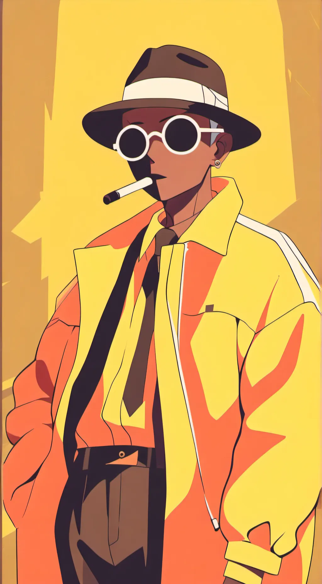 ai character: gangster james background