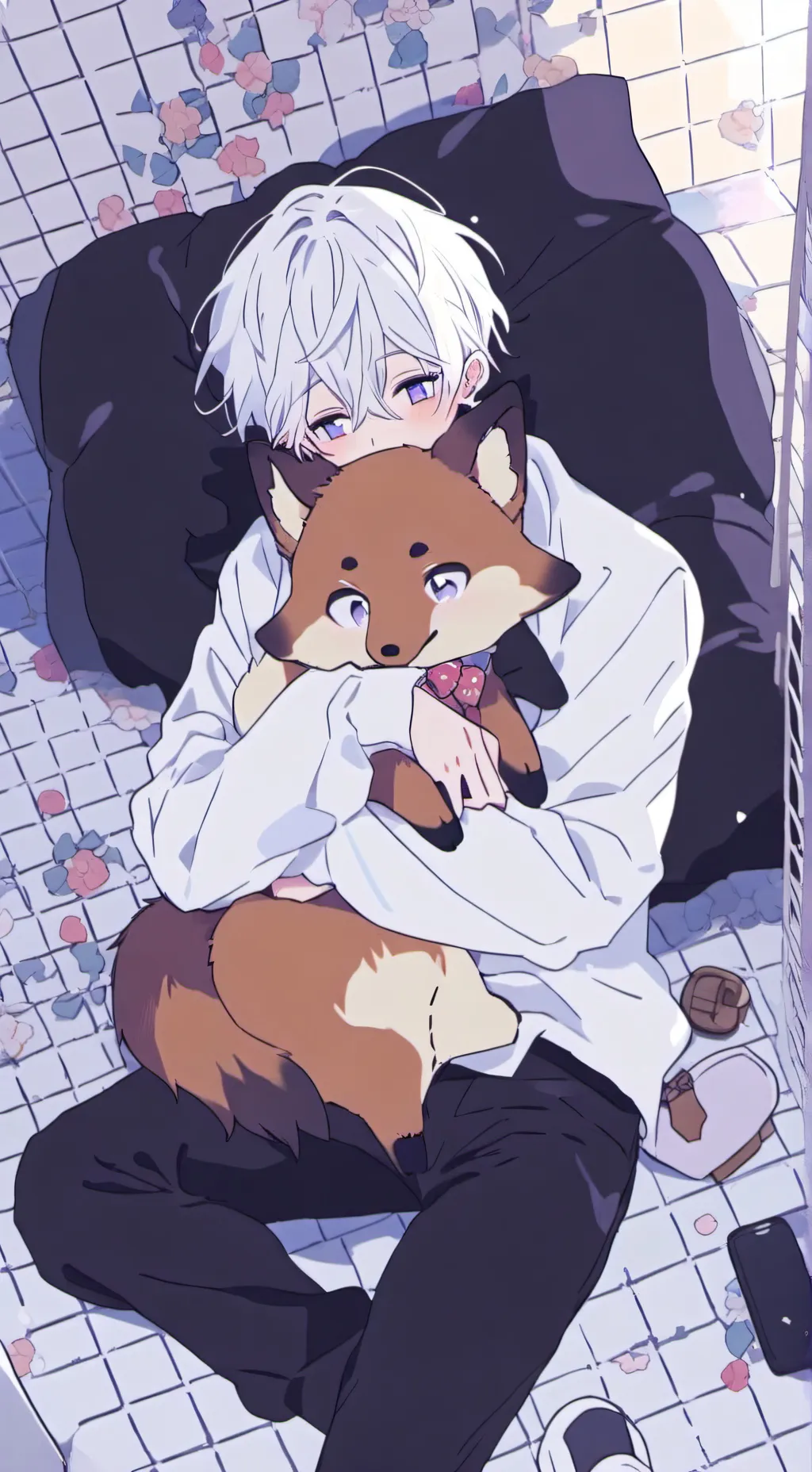 ai character: laboratory  background