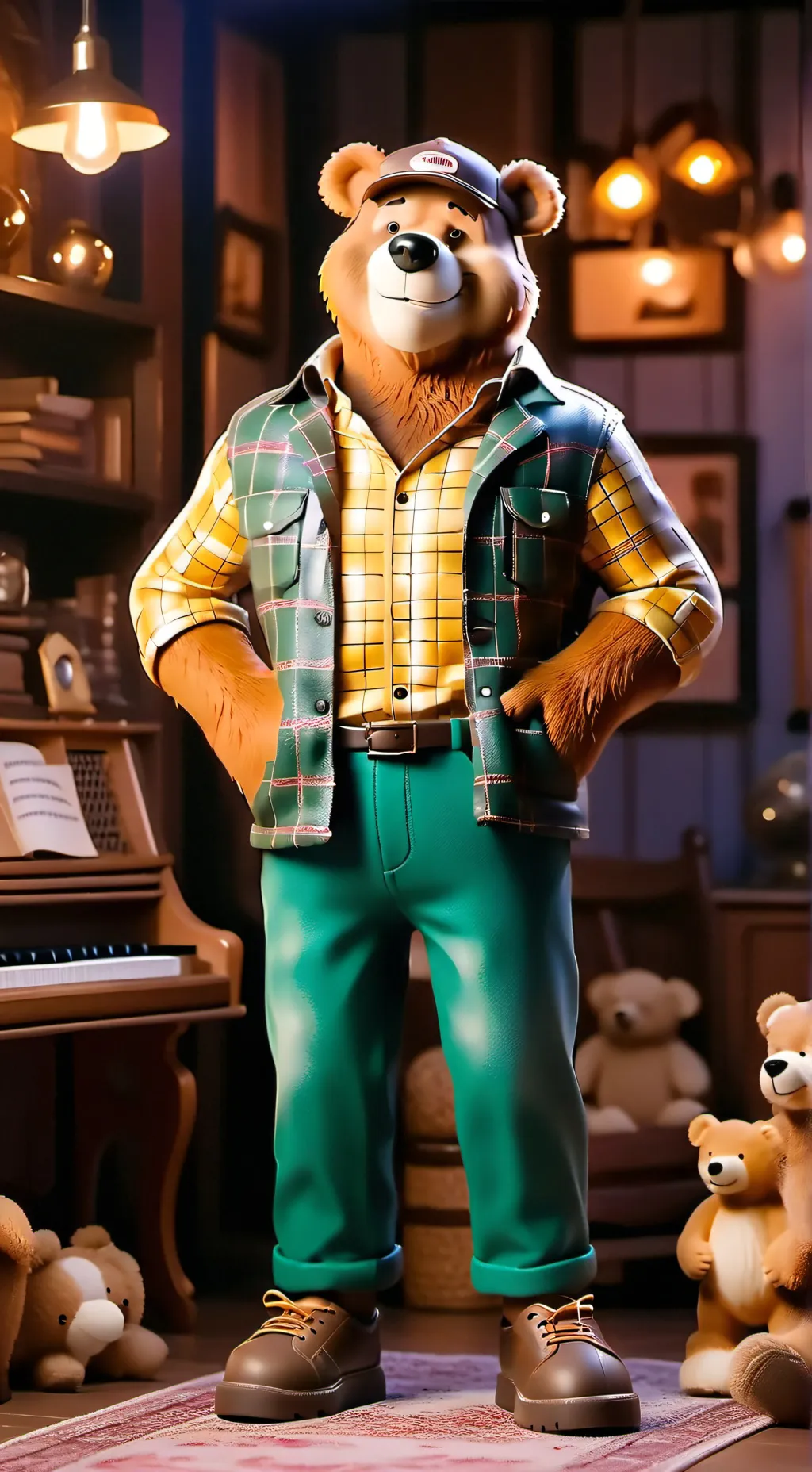 ai character: Миша Фред background