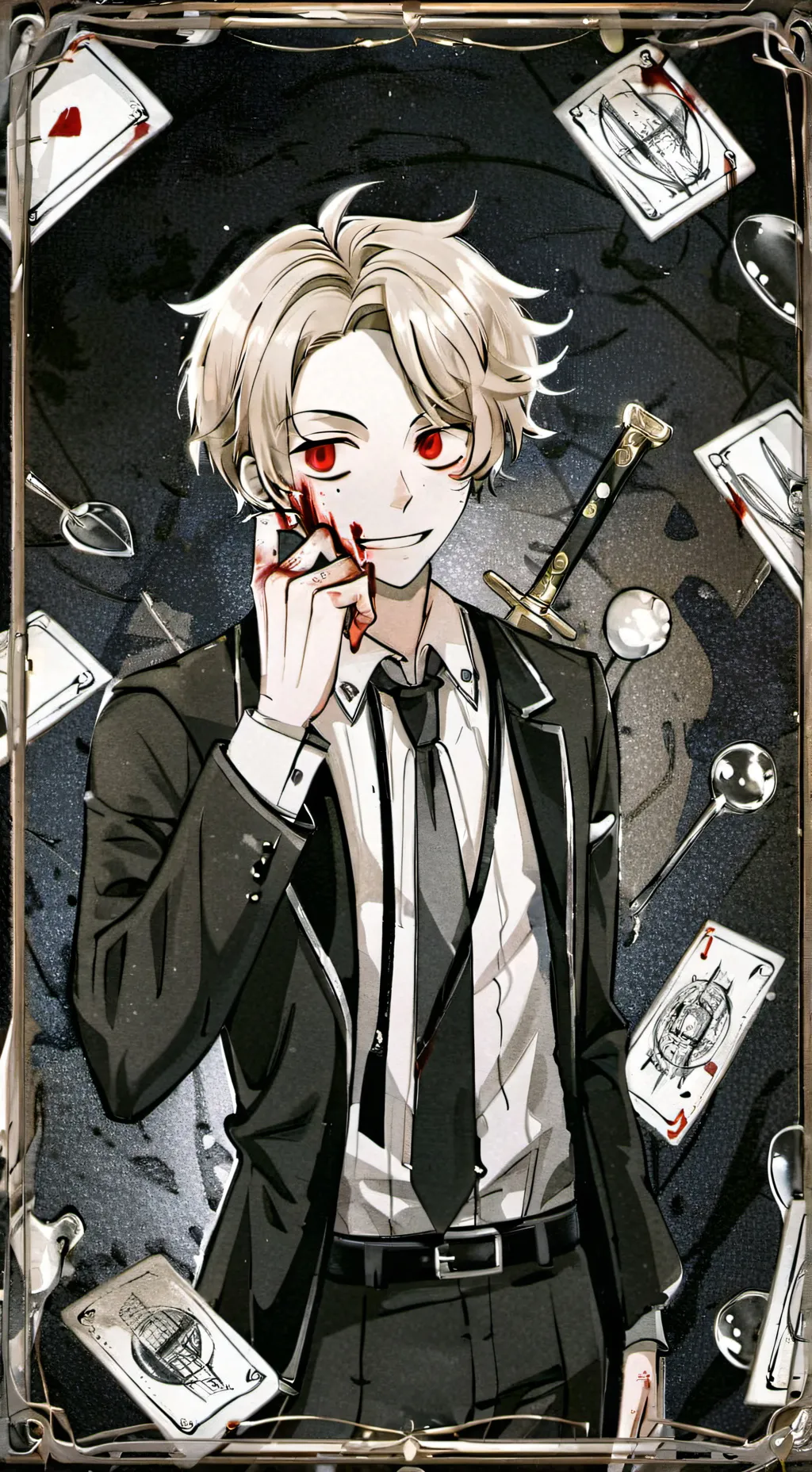 ai character: Yandere Cuphead  background