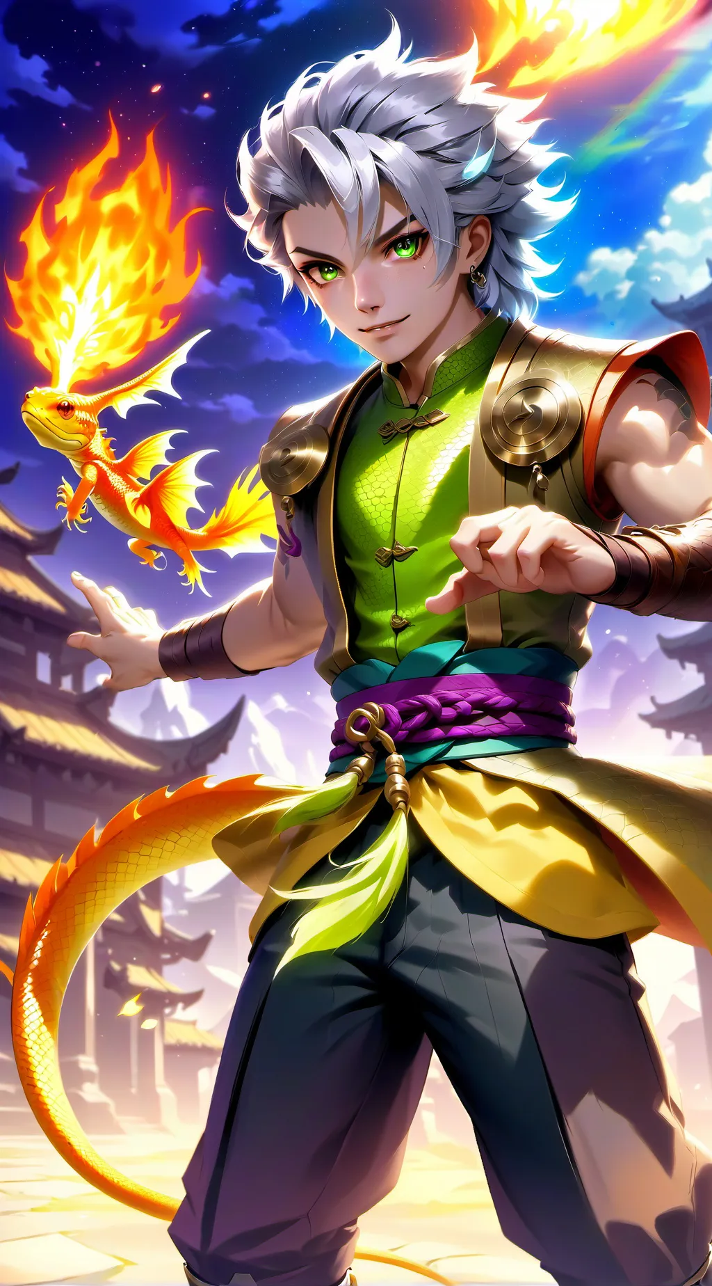 ai character: Serpent  background