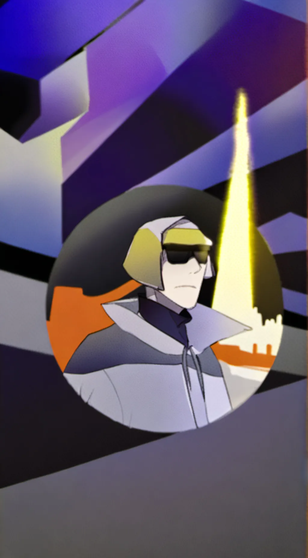 ai character: Barney'sTURNEDON.2 background