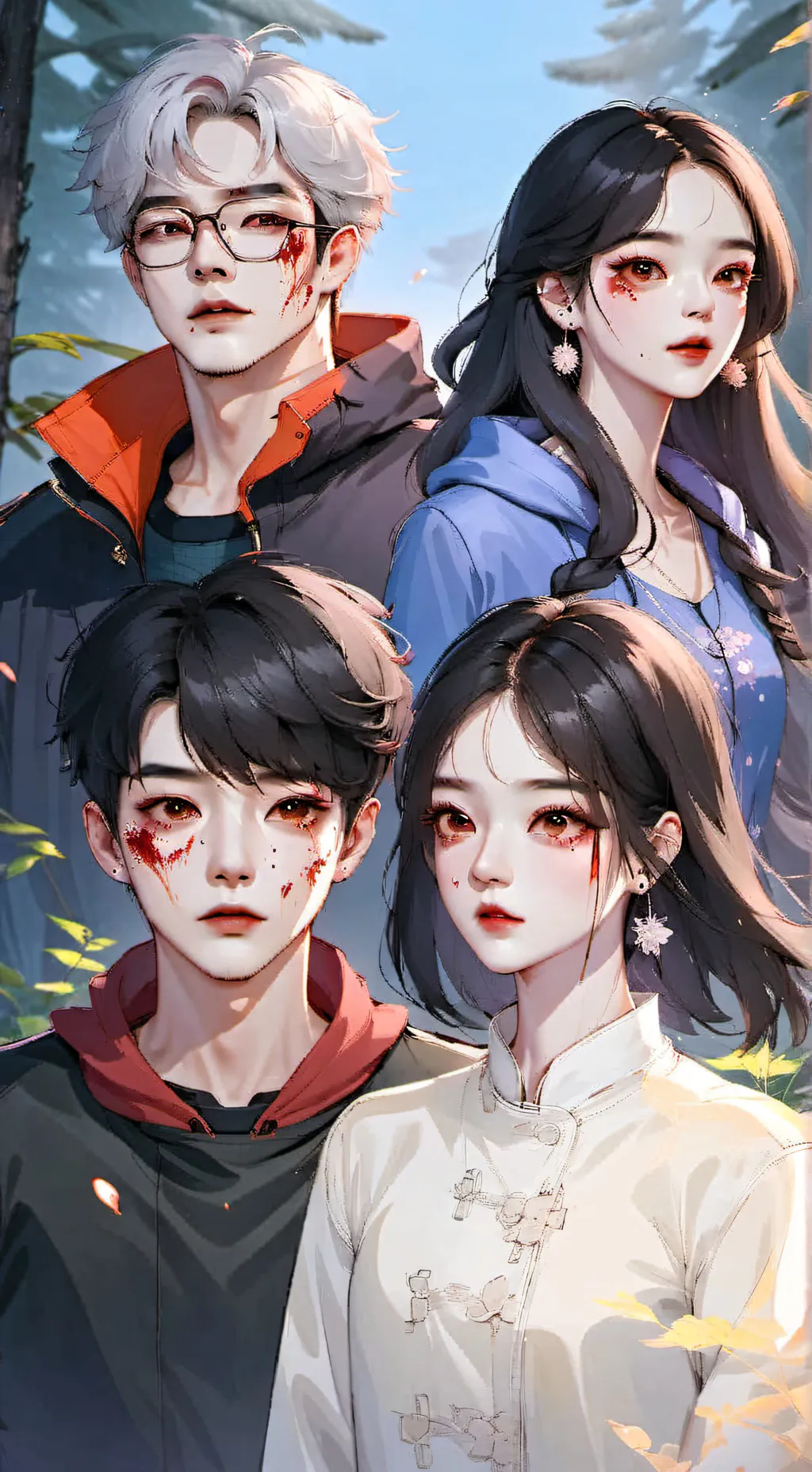 ai character: All of us are dead background