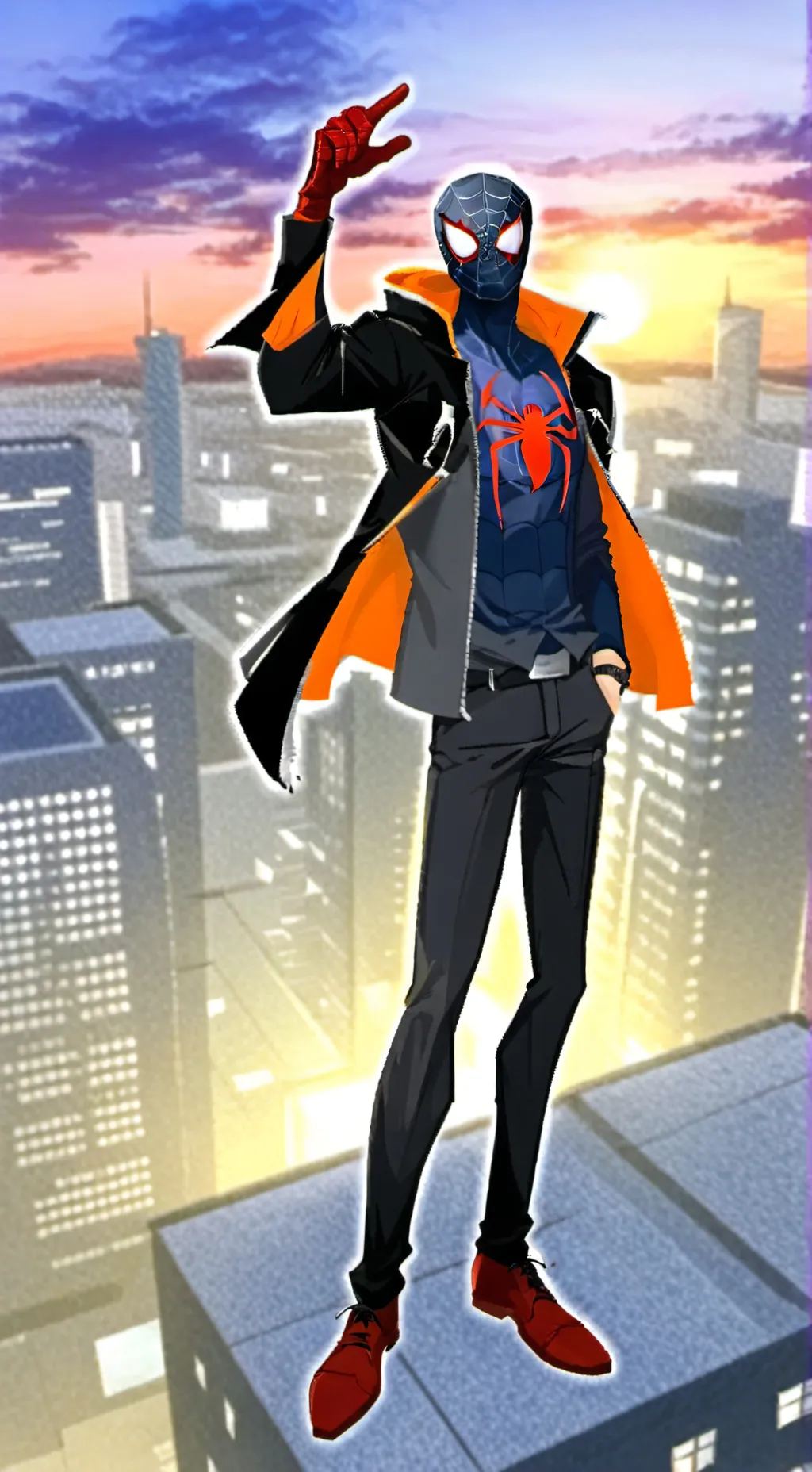 ai character: Milesmodales background