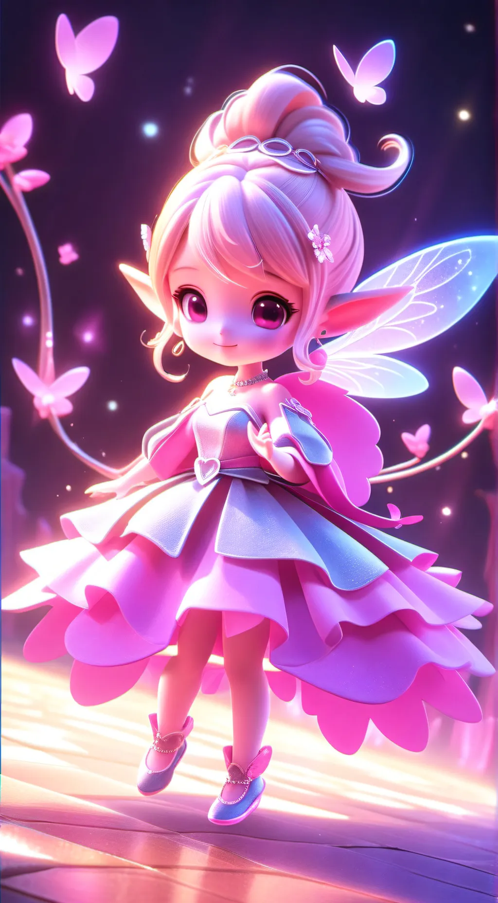 ai character: magic fairy test  background