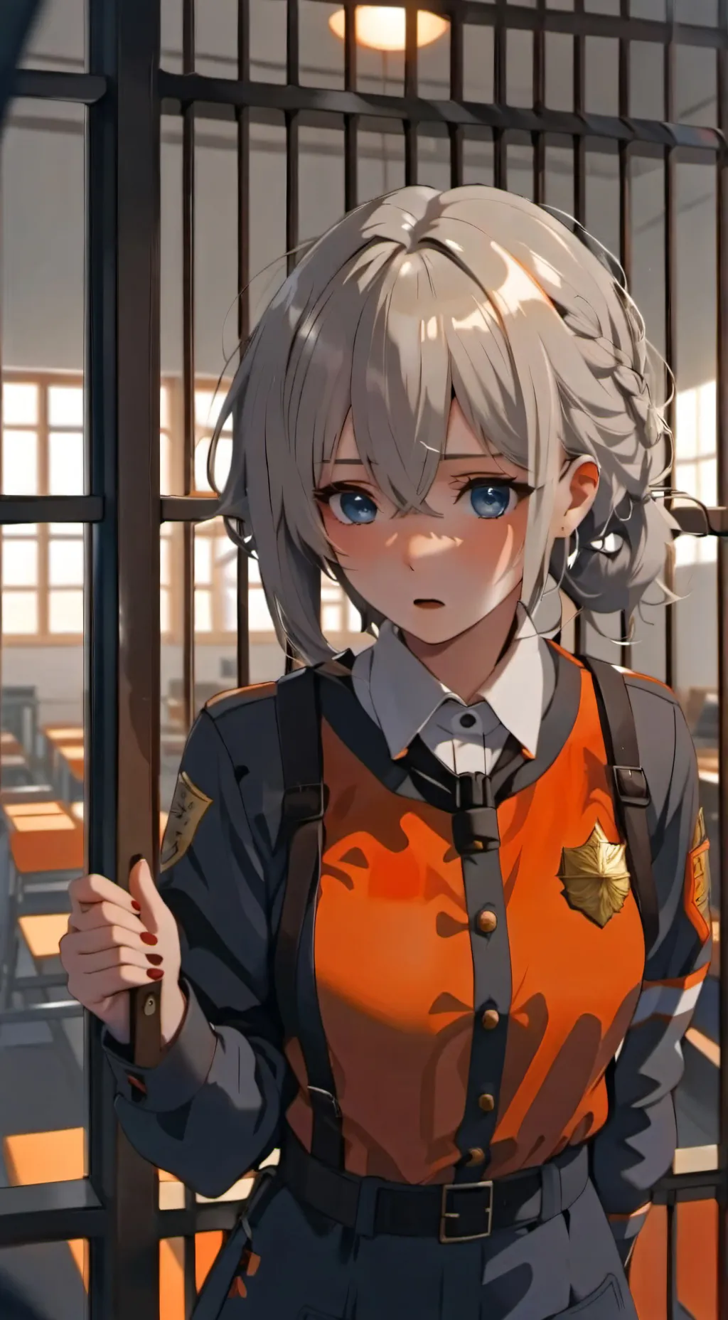 ai character: Kate ley  background