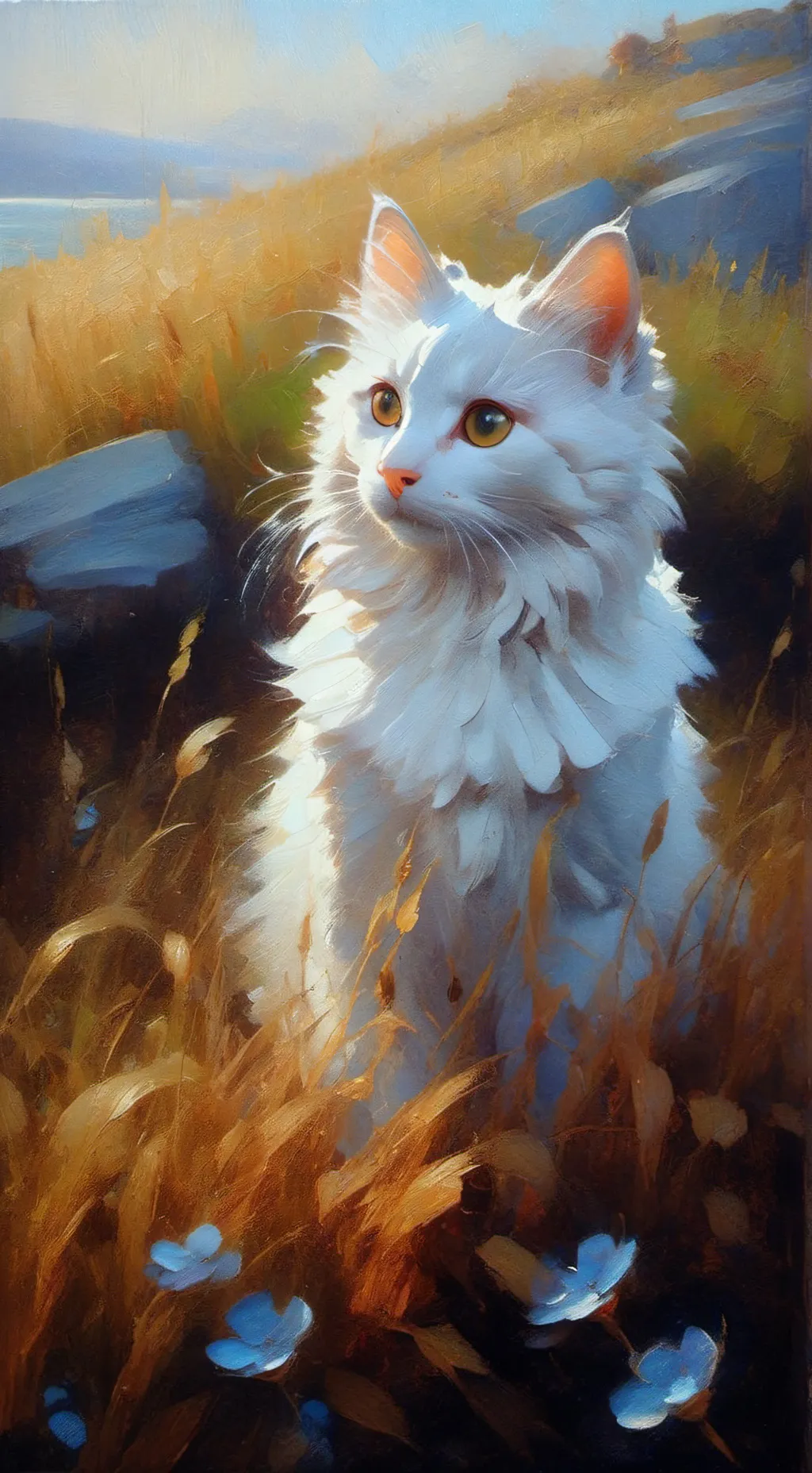 ai character: spoiled kitty >:) background