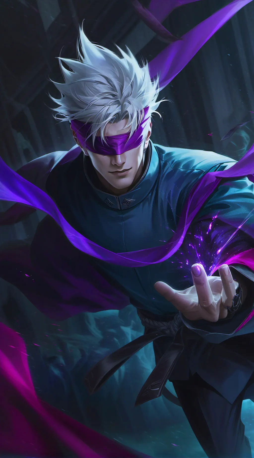 ai character: Gojo Satoru background