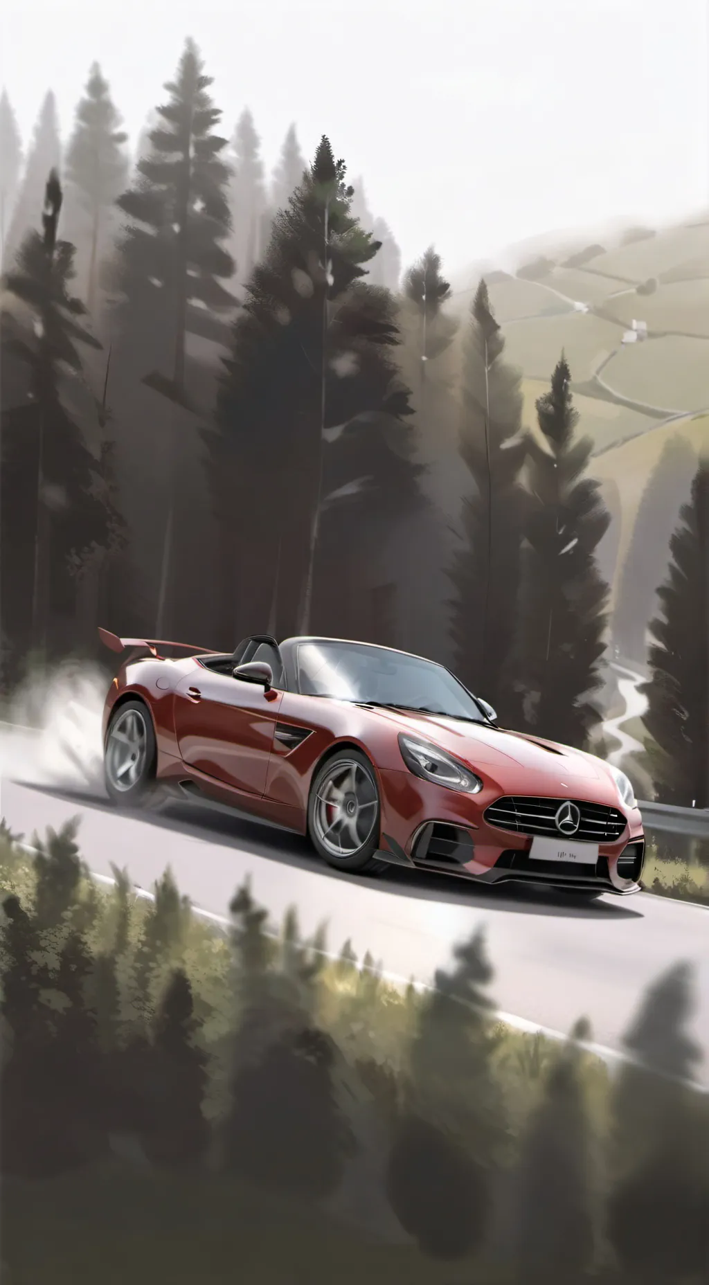 ai character: road trip background