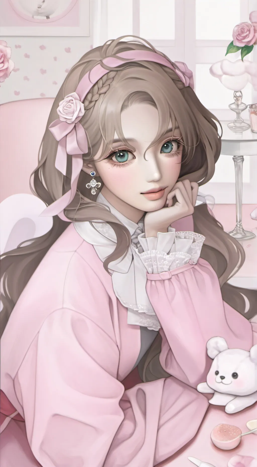 ai character: AESPA (AGAIN-) background