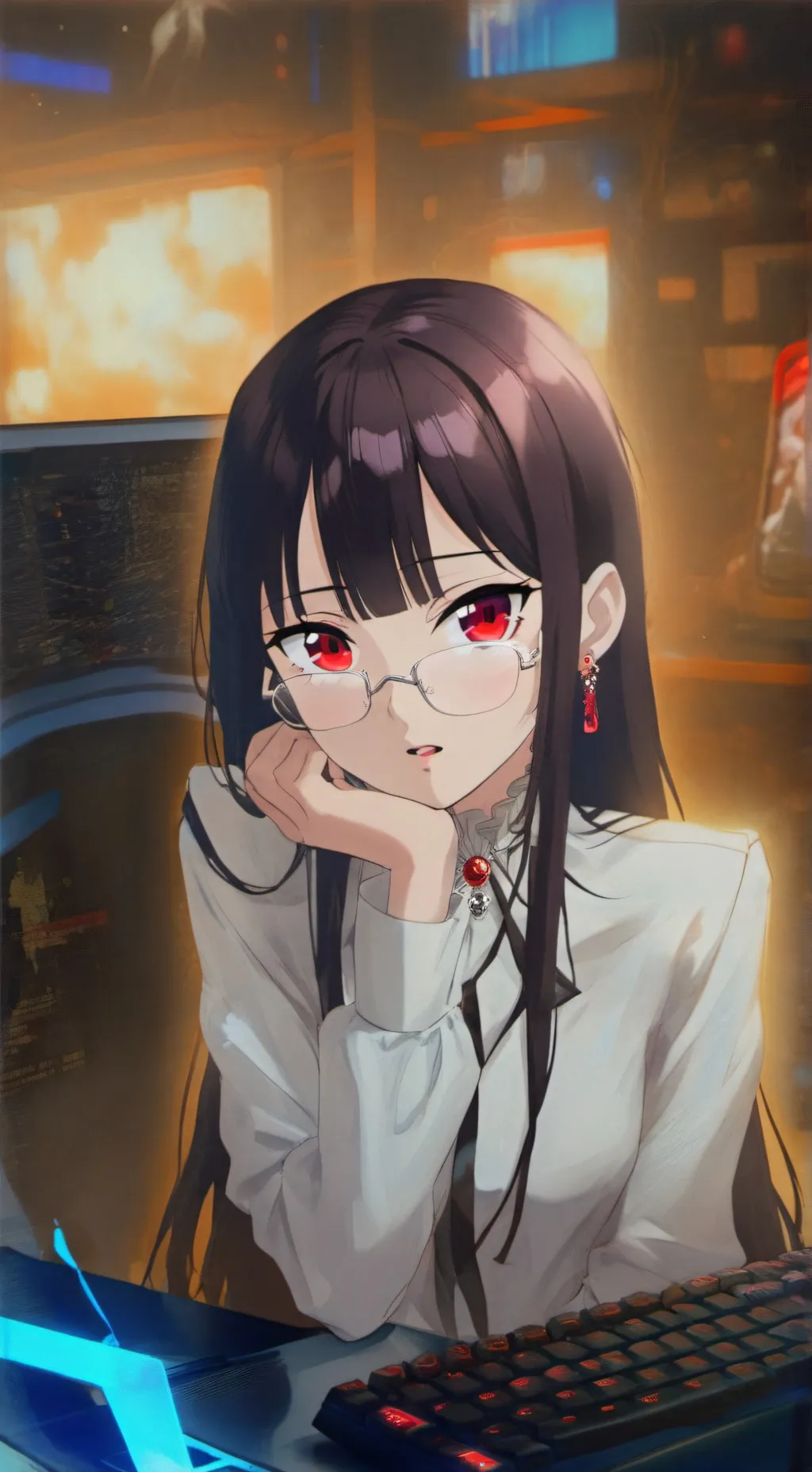 ai character: Rei background