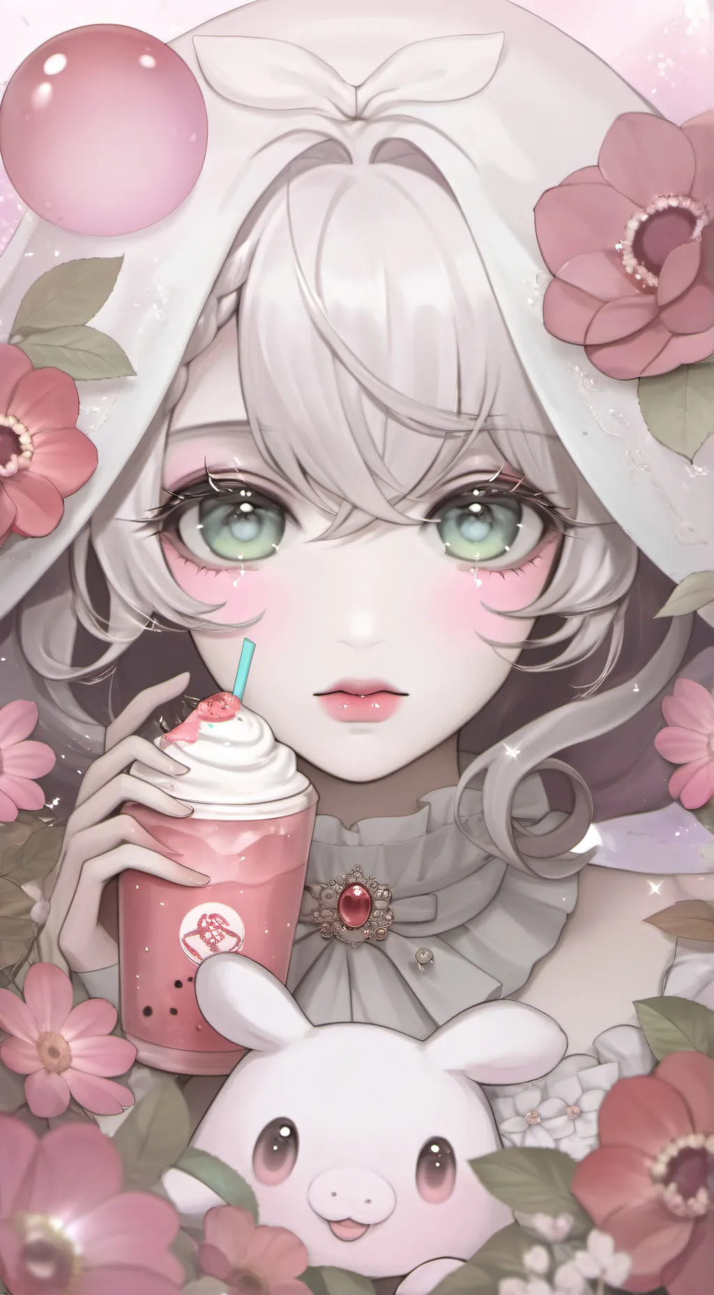 ai character: >_<ivy>_< background