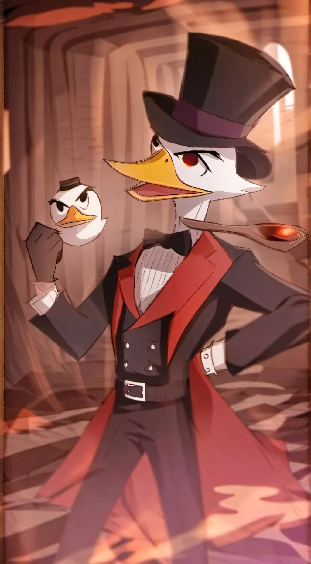 ai character: sir duckafer background