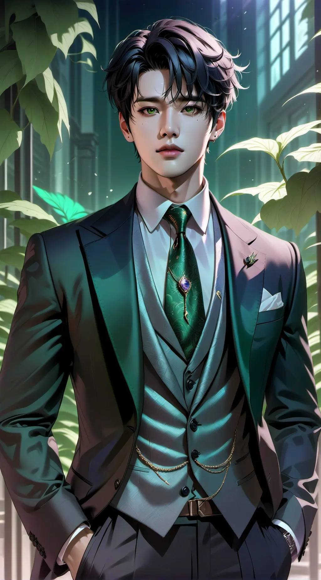 ai character: Jimin  background