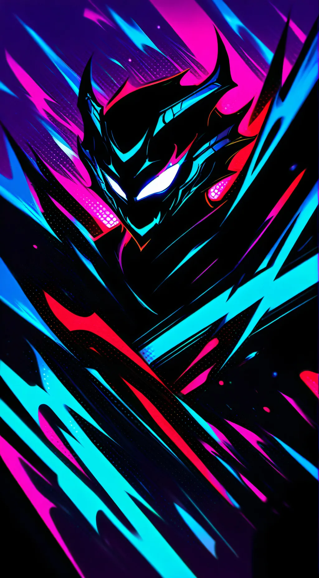 ai character: Glitch TechMen background