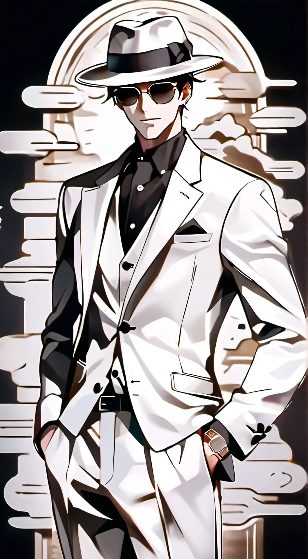 ai character: super mr background