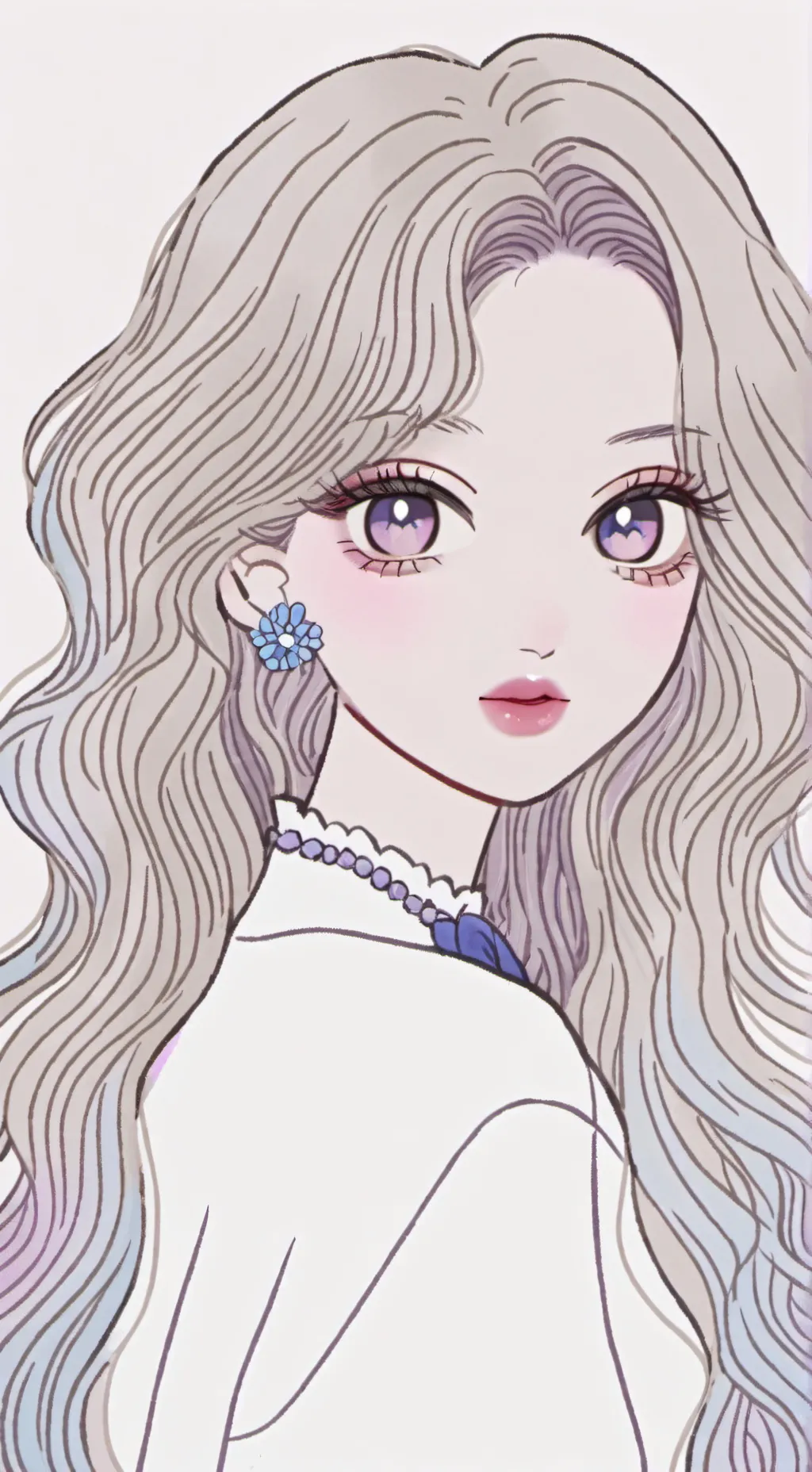 ai character: Flor background