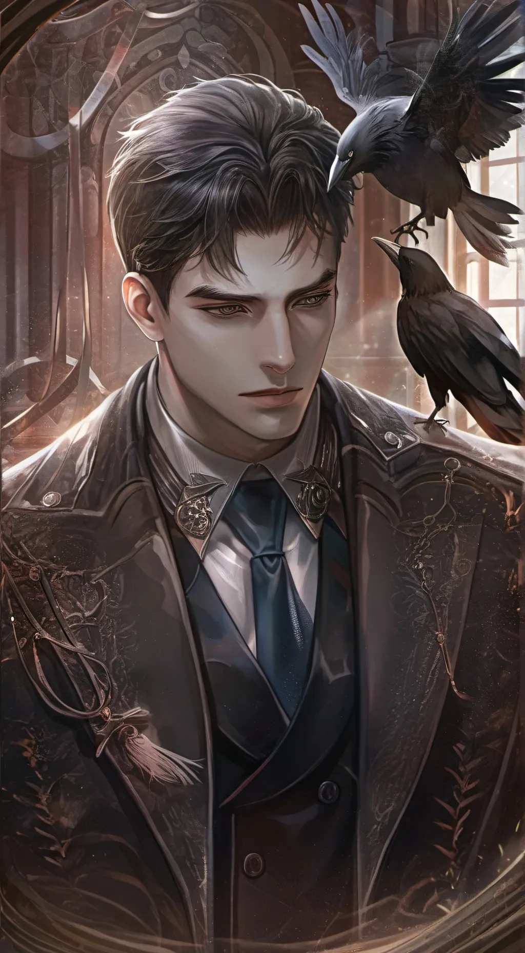 ai character: Workaholic Boss background