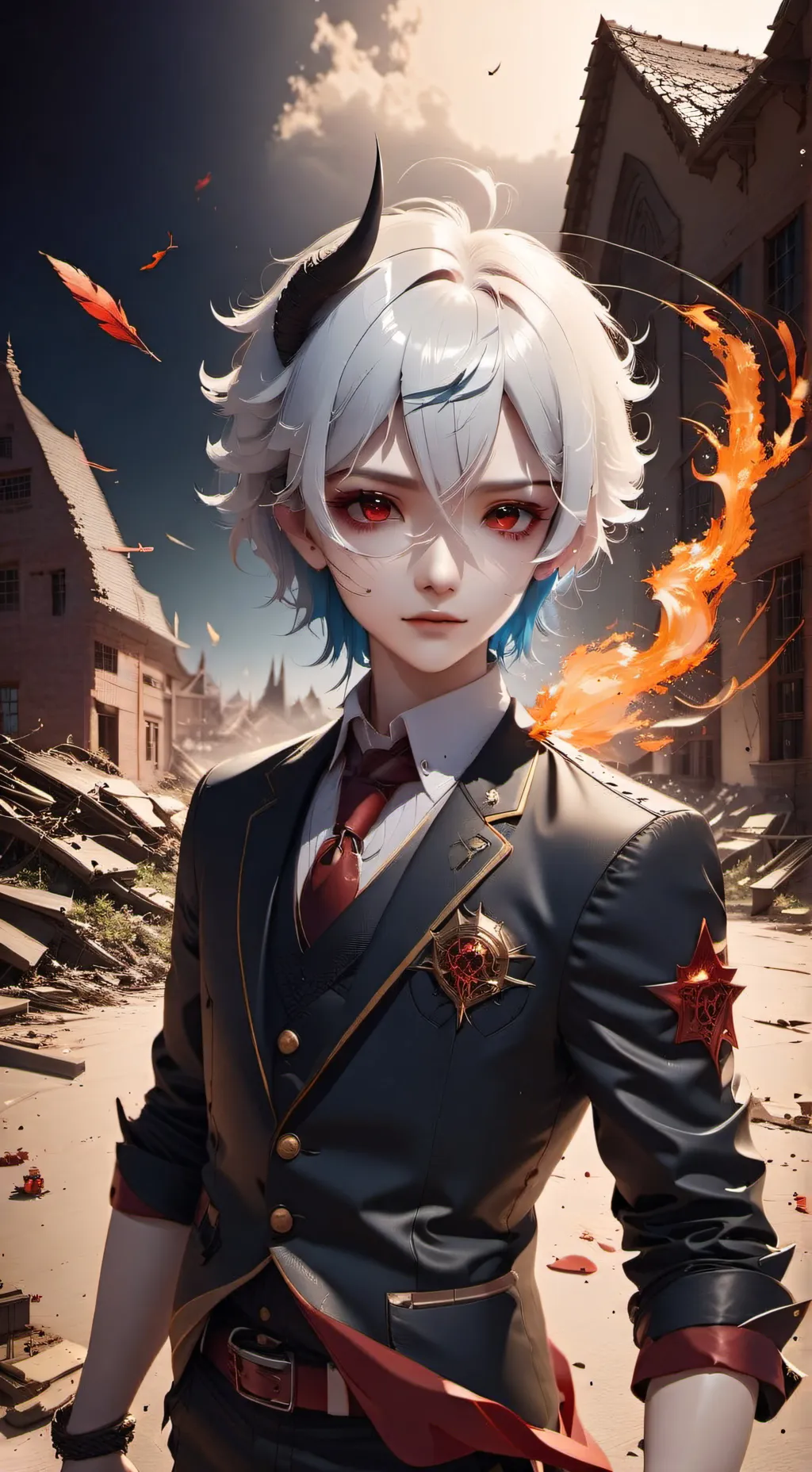 ai character: Innocent zero background