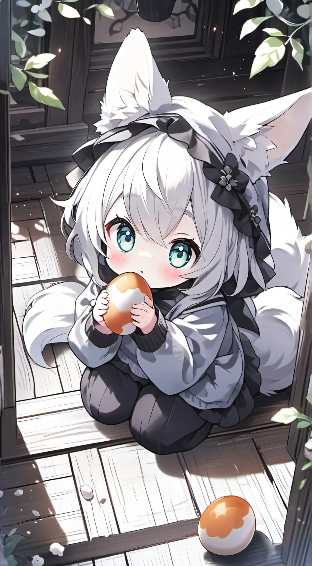 ai character: Speckle Hatchling Furry background