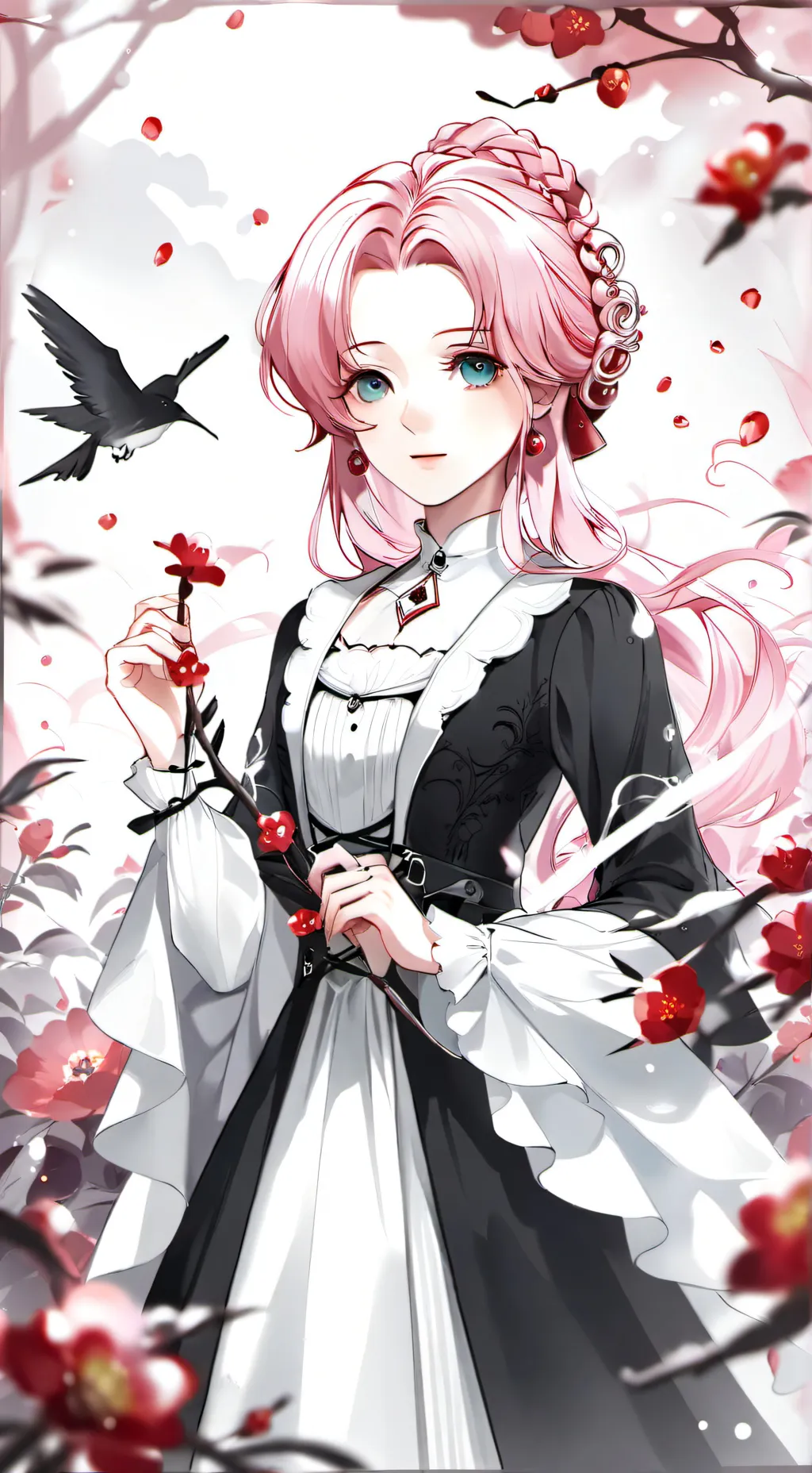 ai character: 🌹rose🌹 background