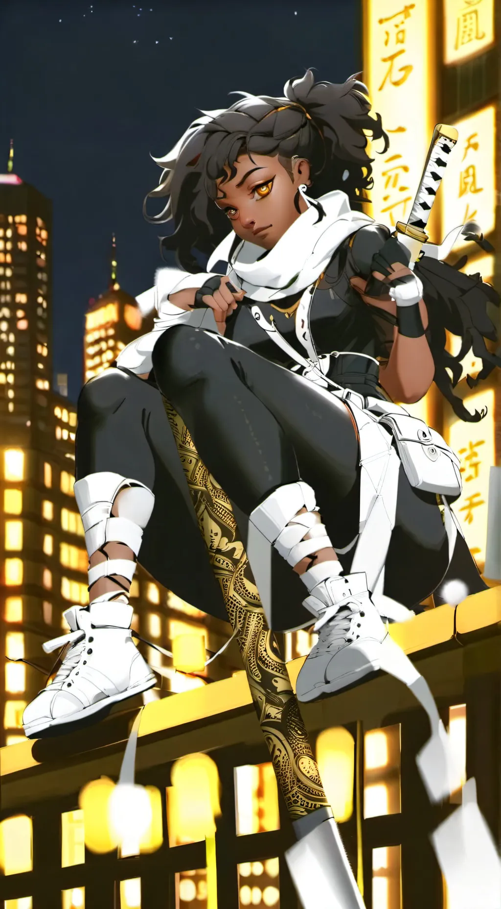 ai character: Forsythia background