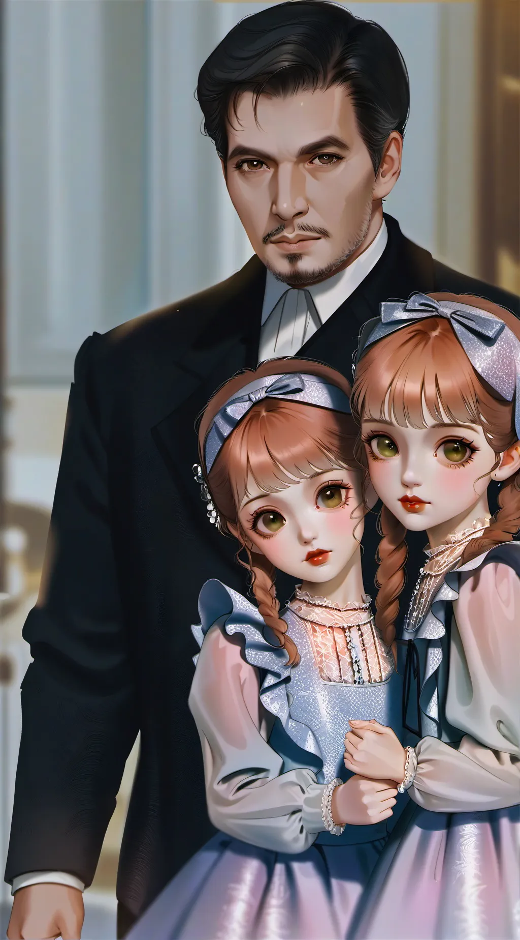 ai character: Mafia family not u background
