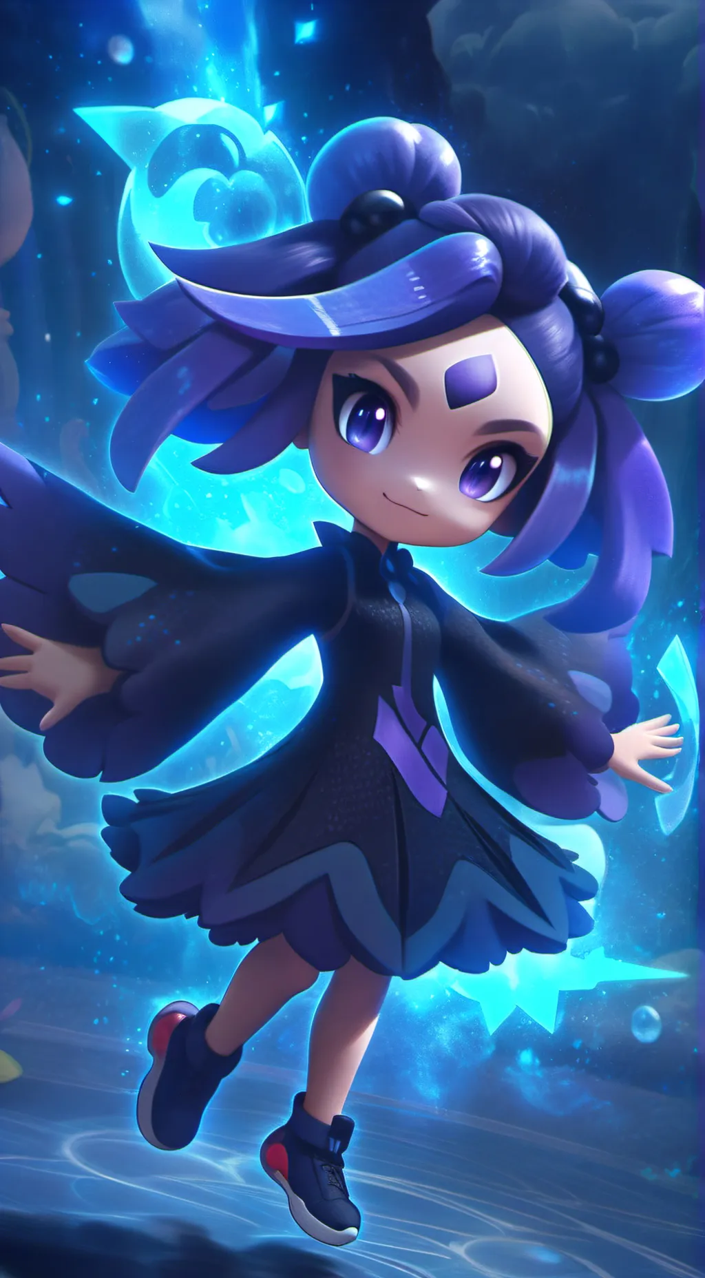 ai character: calomi XDD background