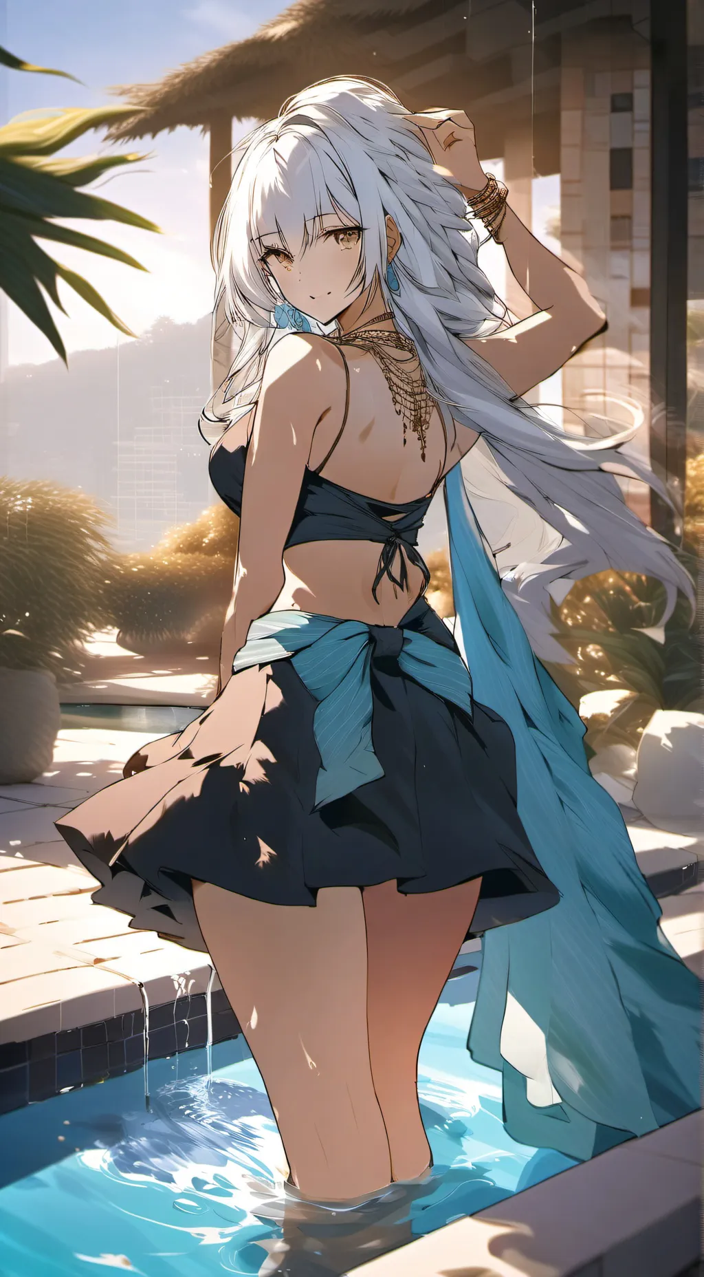 ai character: Gosi  Satoru background