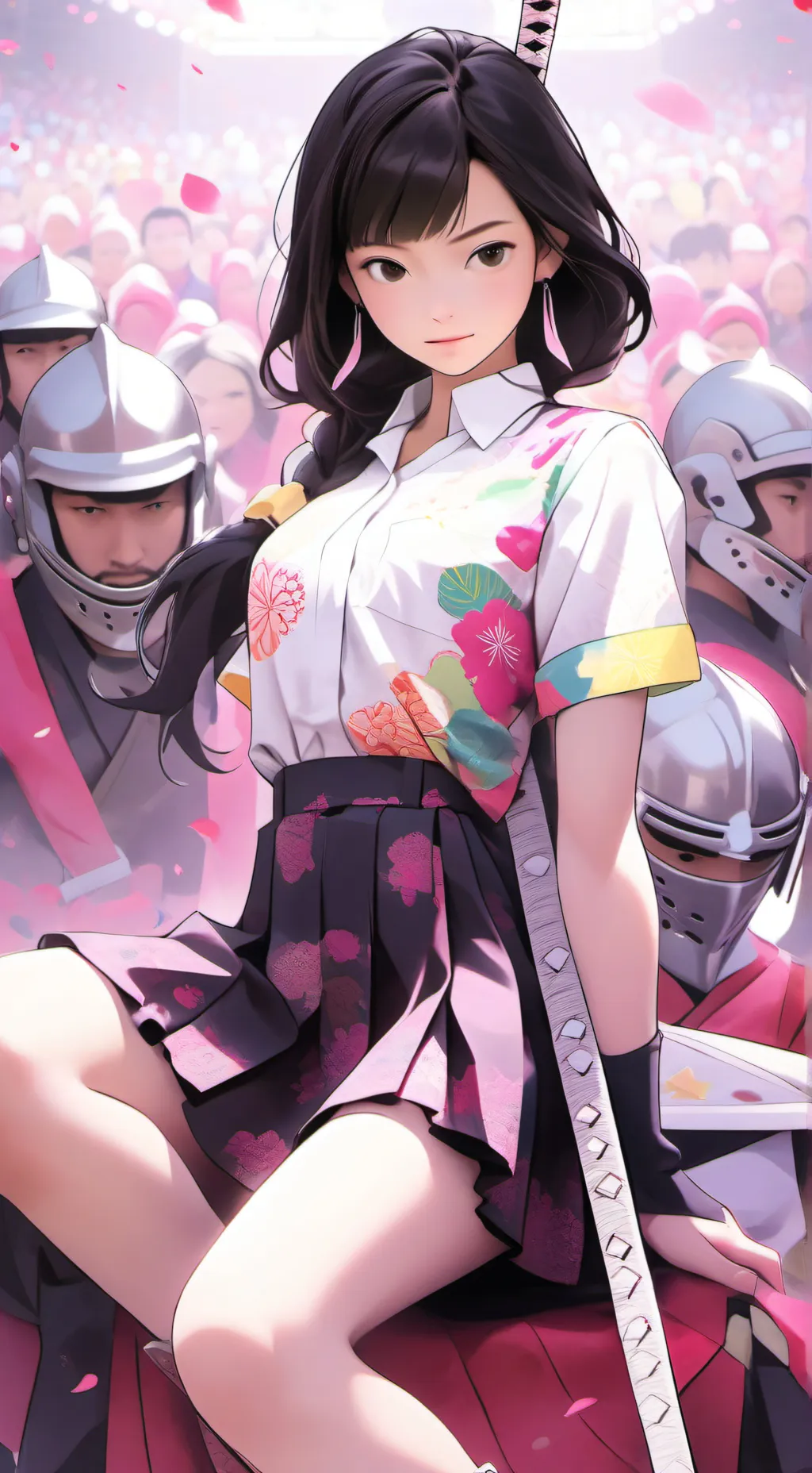 ai character: Yui Haruno background