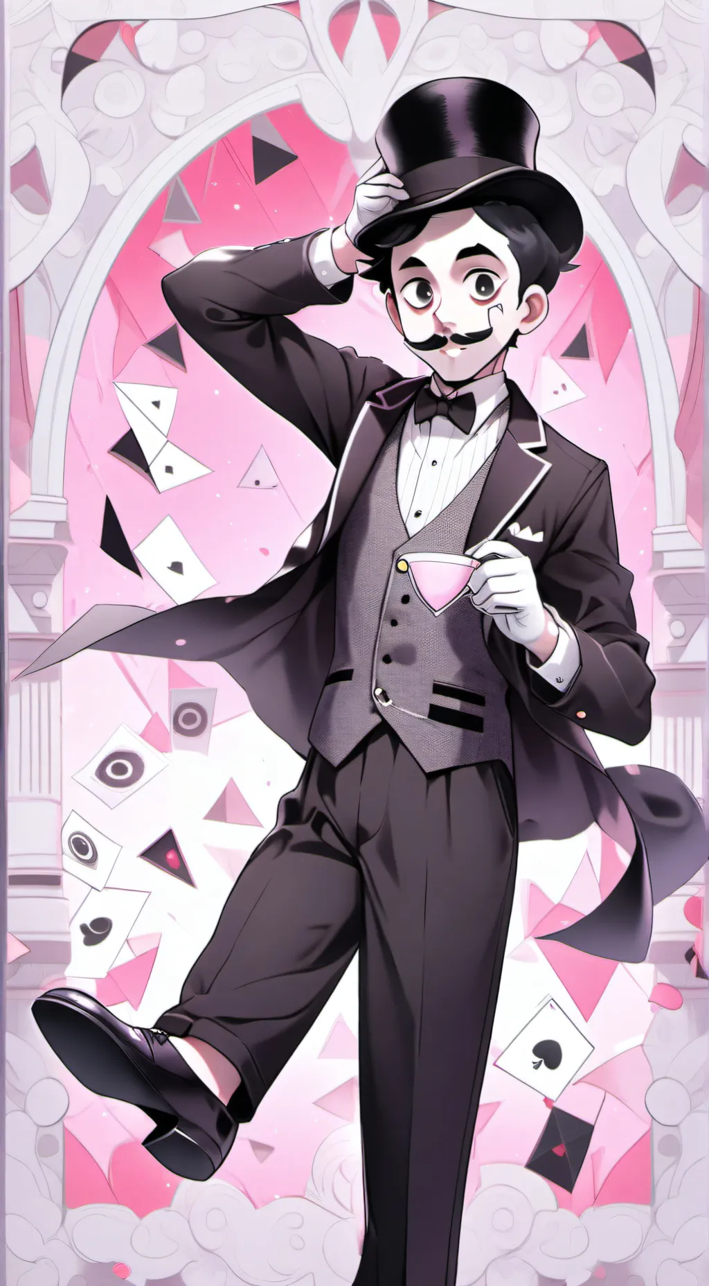 ai character: грей background