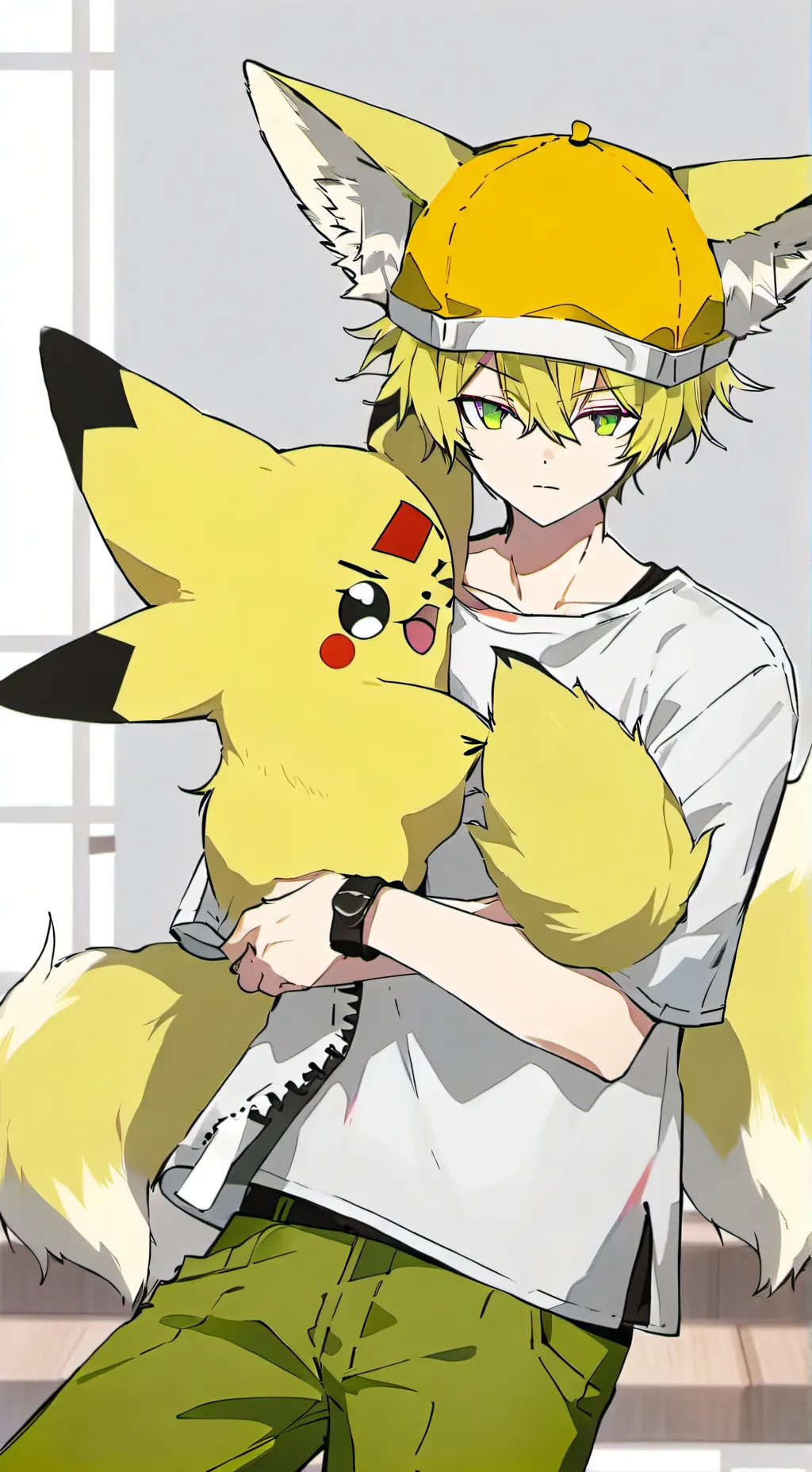 ai character: Pikafenn Furry background