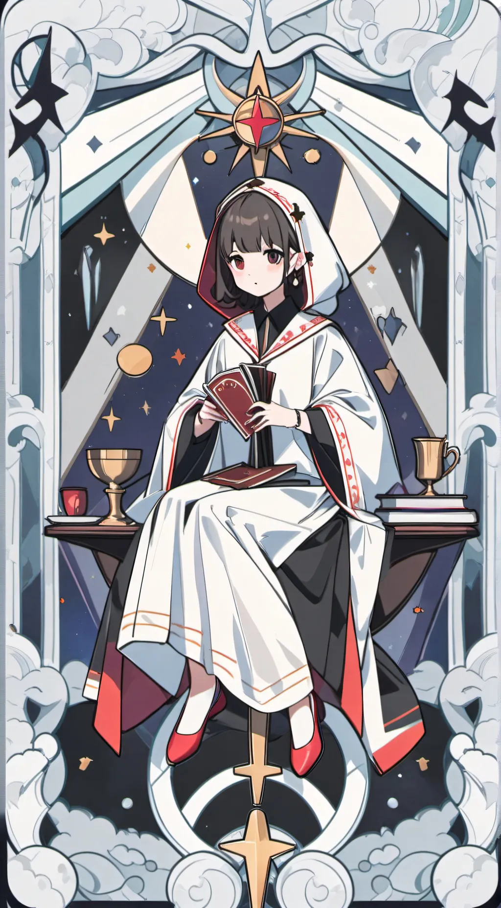 ai character: Scary sleepover background