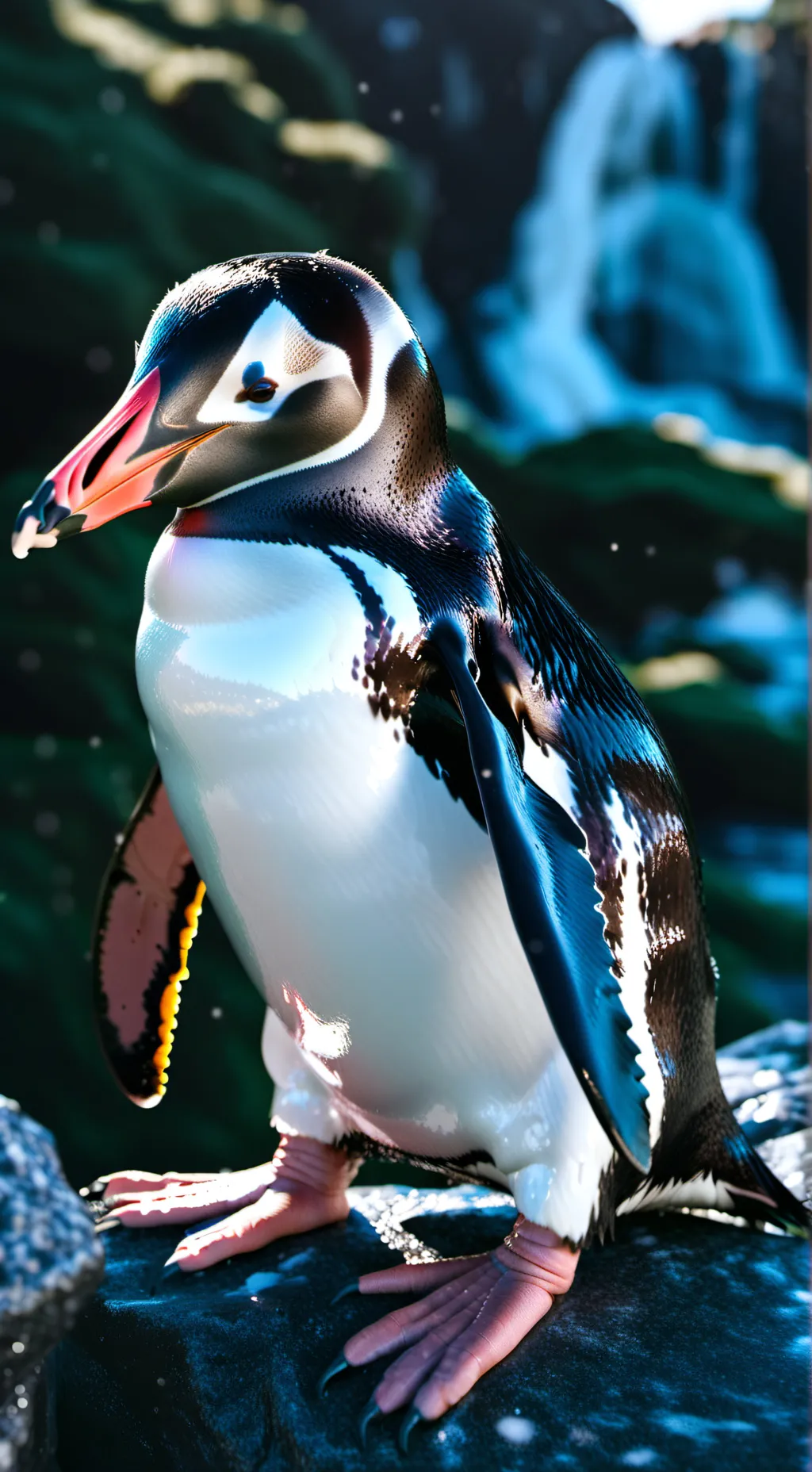 ai character: pingüino background