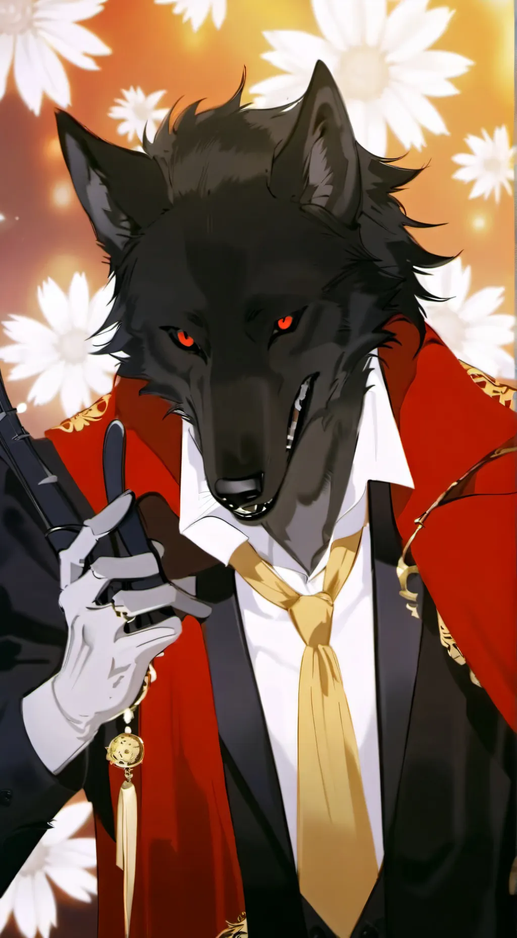 ai character: death(puss n boot) background