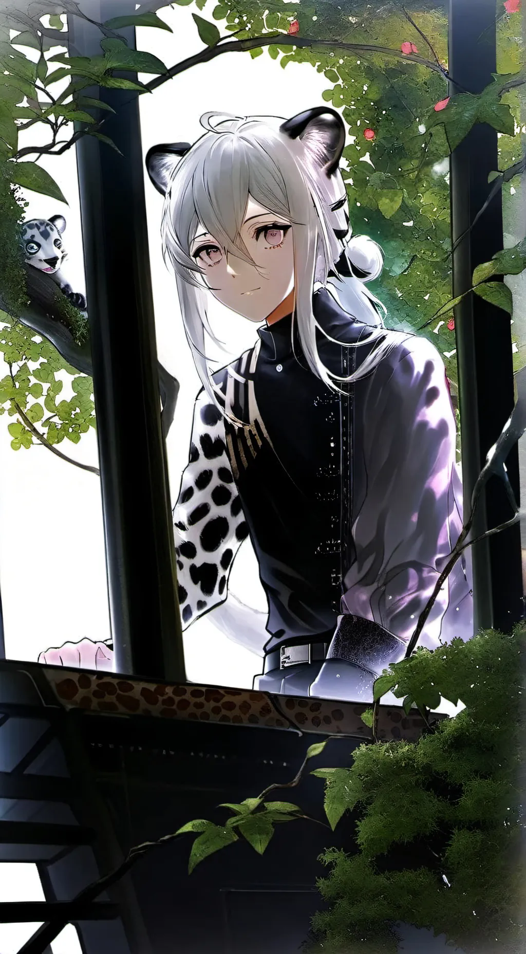 ai character: Rosy background