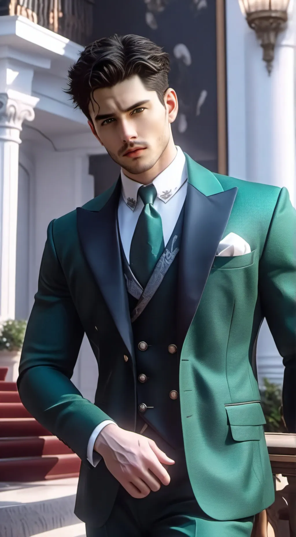 ai character: Alan del Castillo  background